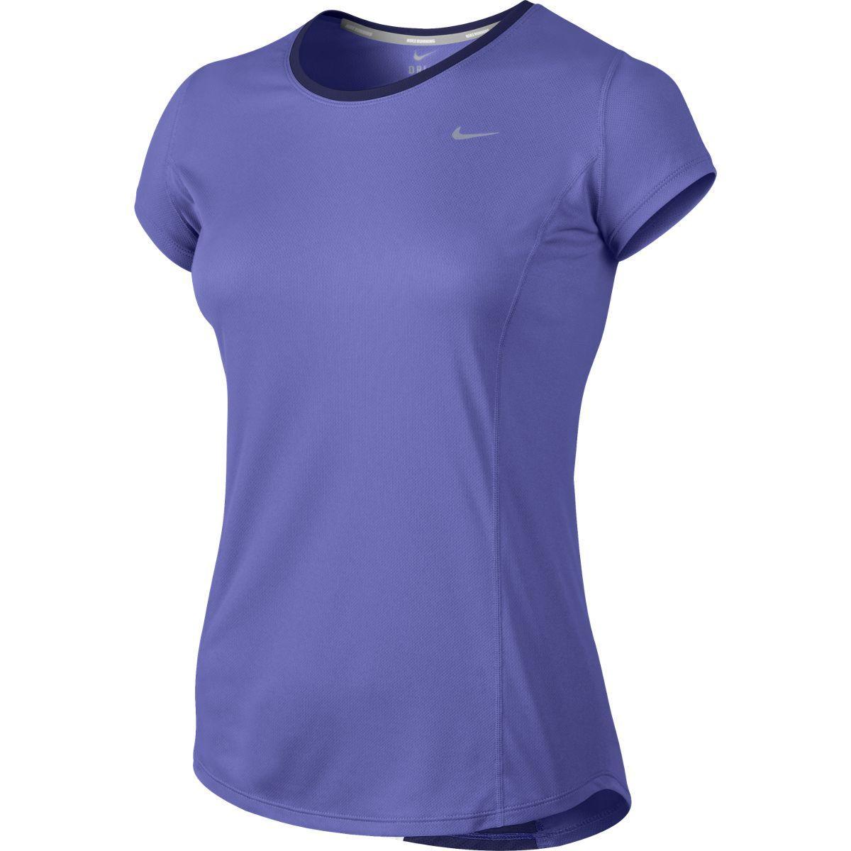 Nike Womens Racer SS Shirt - Purple Haze/Dark Raisin - Tennisnuts.com