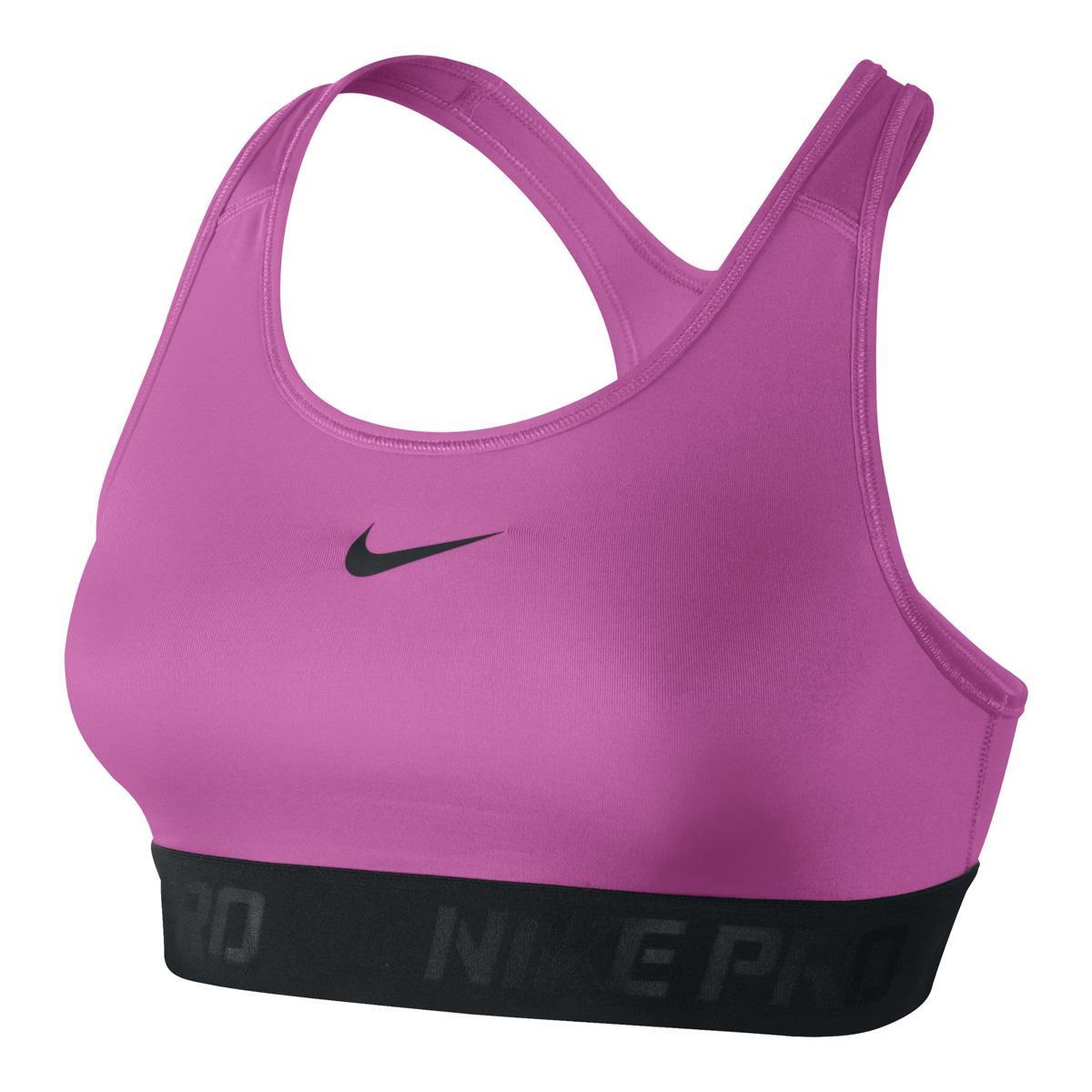 Nike Pro HyperCool Sports Bra - Pink/Black - Tennisnuts.com