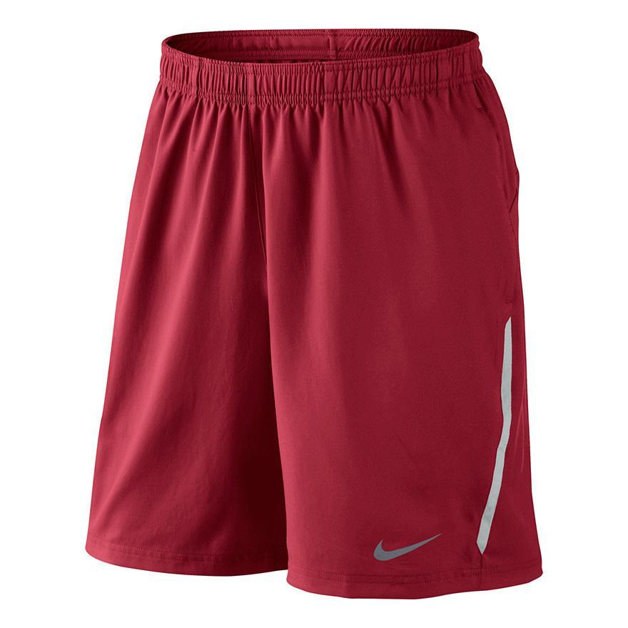 nike men's woven shorts red