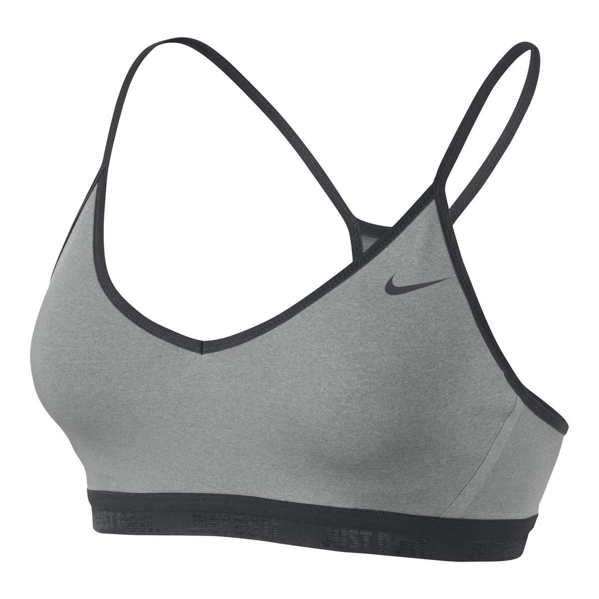 grey nike sports bra