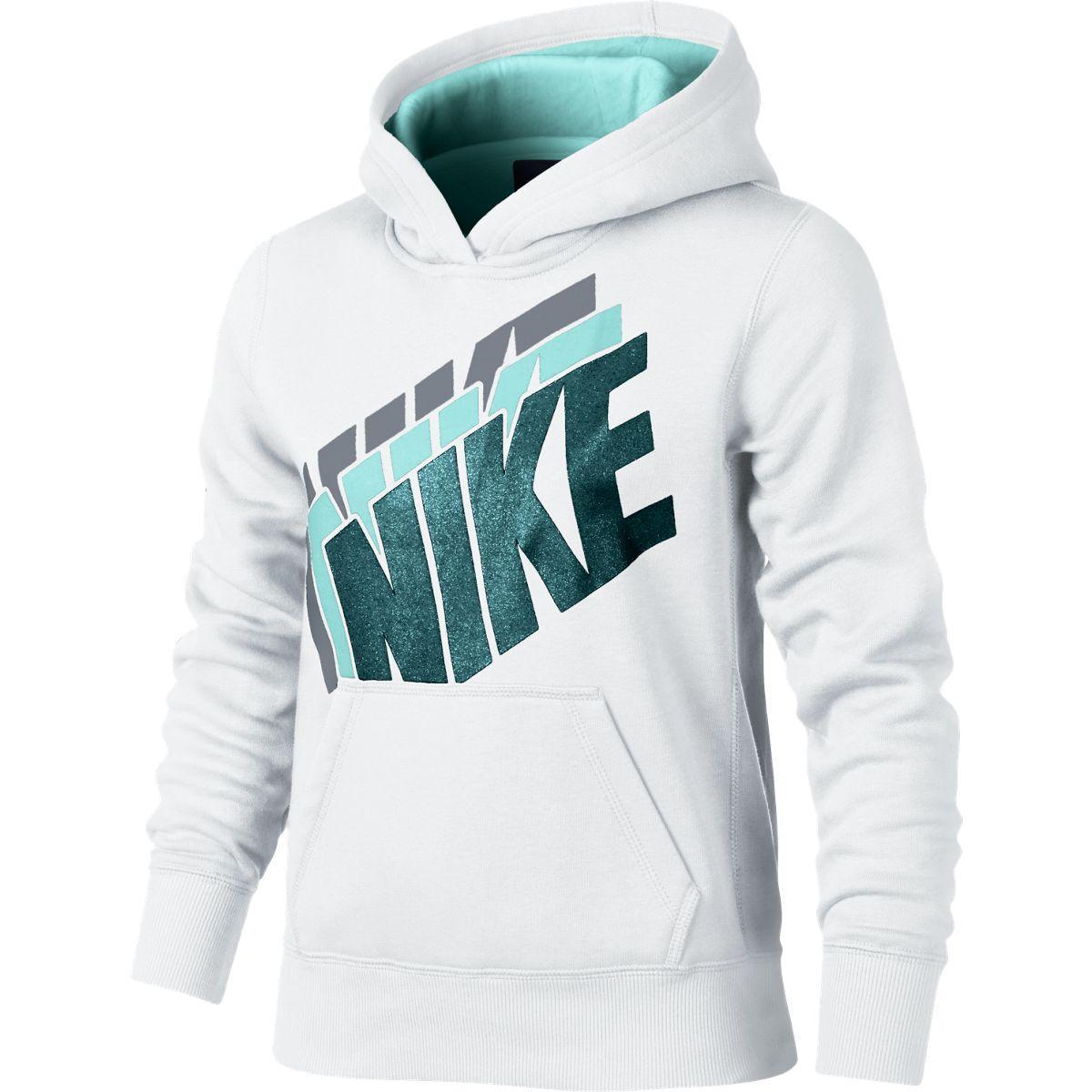 white nike hoodie and sweatpants
