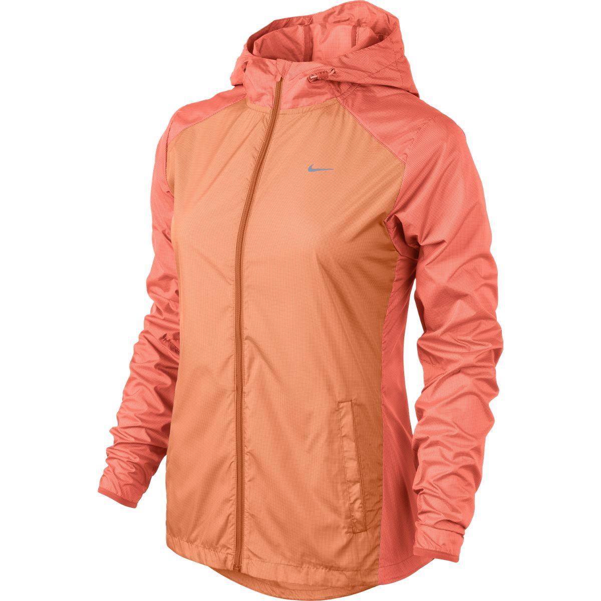 nike running jacket orange