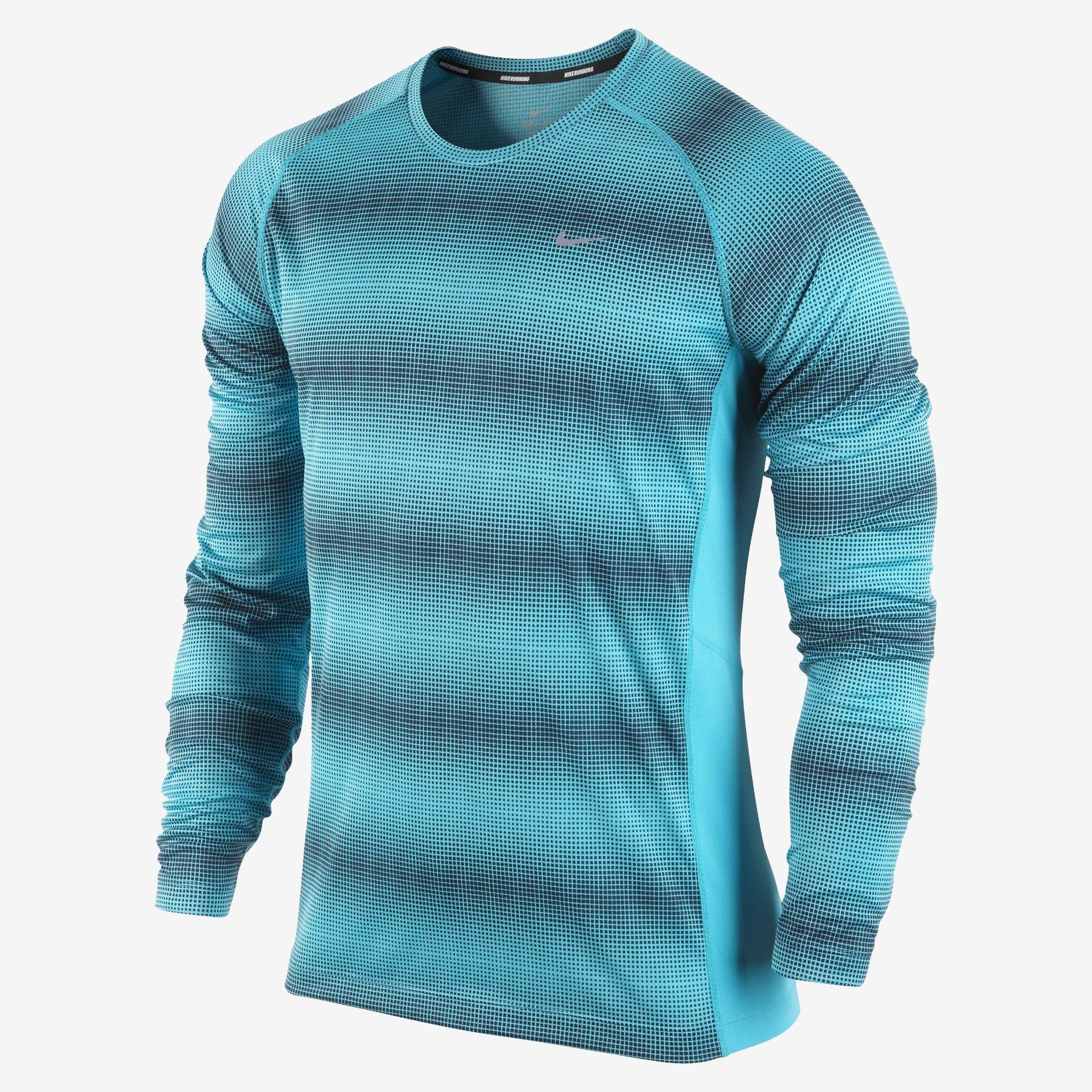 nike navy blue long sleeve shirt
