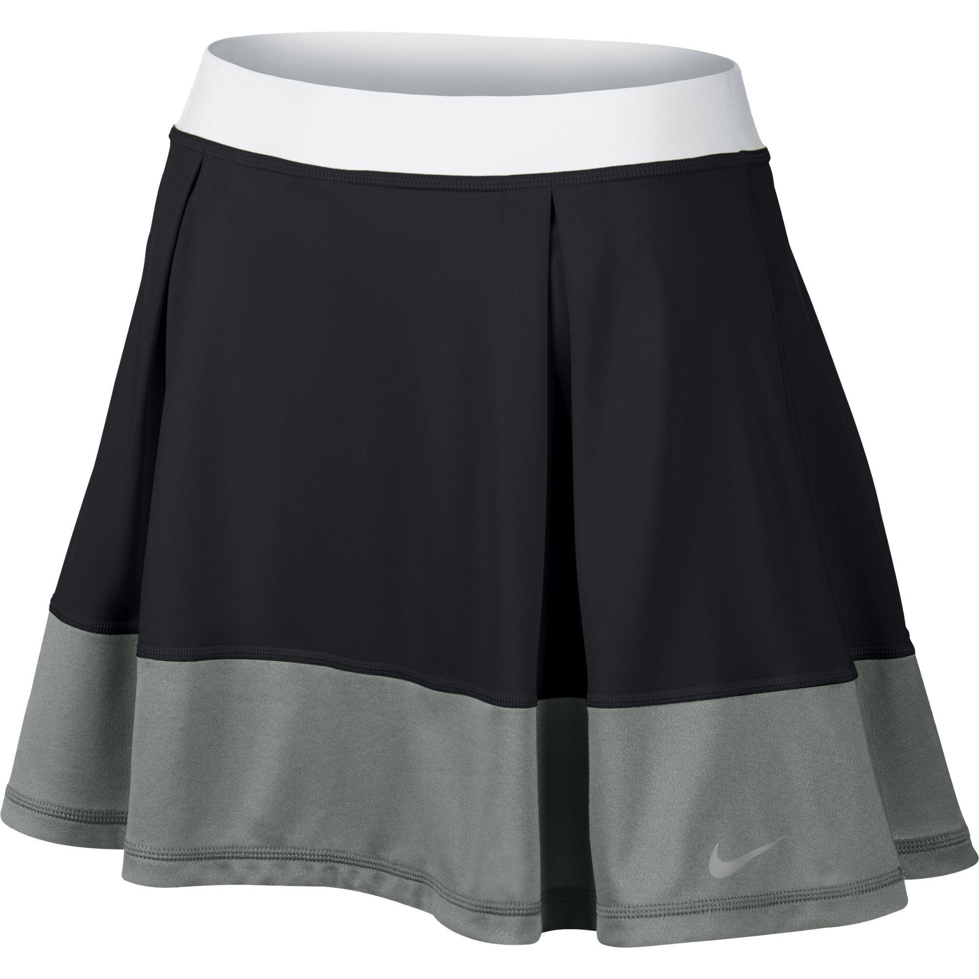 Nike Womens DriFIT Knit Skirt Black/Grey