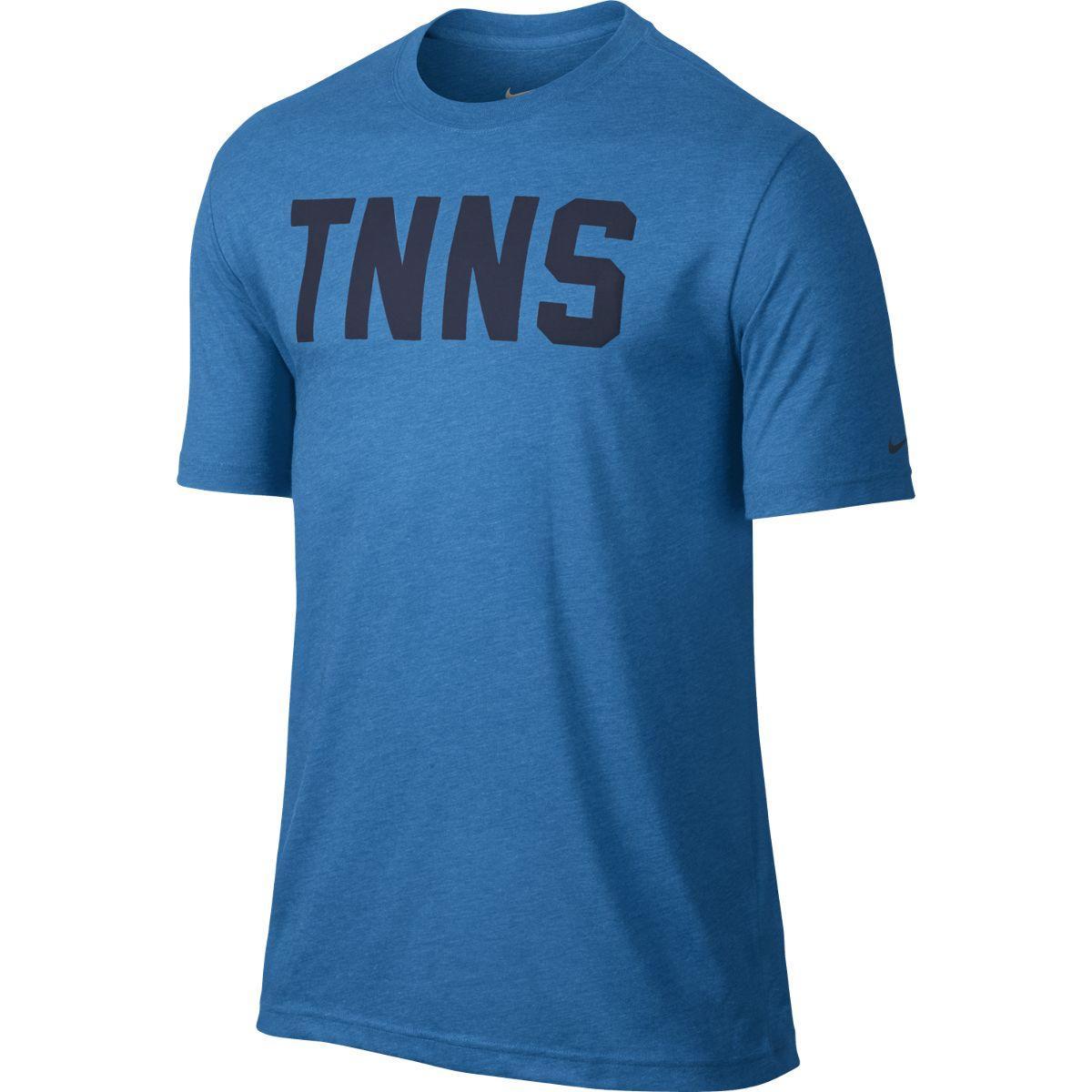 Nike Mens TNNS Tee - Blue - Tennisnuts.com