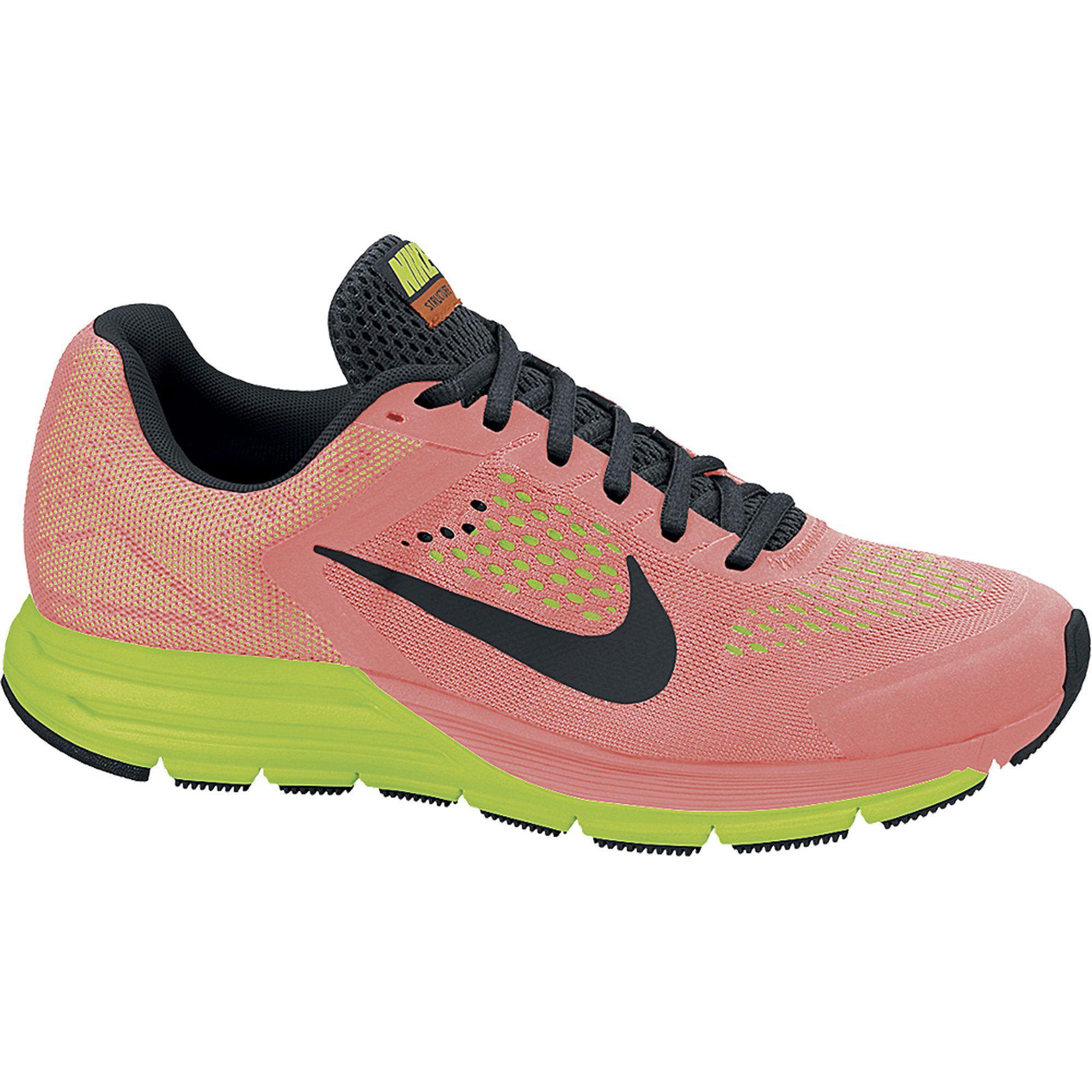 Víctor Meyella promedio Nike Womens Zoom Structure+ 17 Running Shoes - Bright Mango/Volt -  Tennisnuts.com