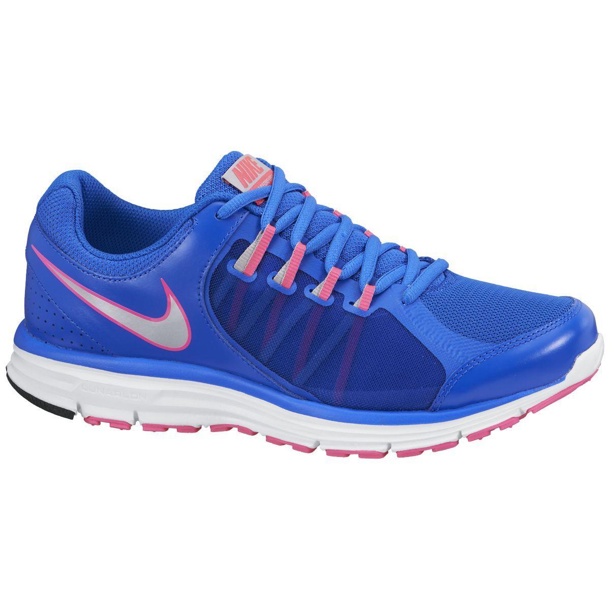 Nike Womens Lunar Forever Running Shoes - Hyper Cobalt/Pink - Tennisnuts.com