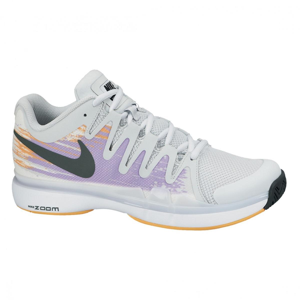 Nike Womens Vapor Tour Tennis Shoes - Grey/Urban Lilac -