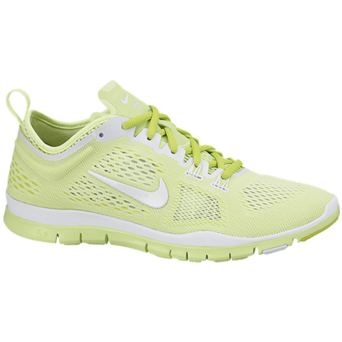 Womens Free 5.0 TR Fit 4 Breath Training Shoes - Lime Green -