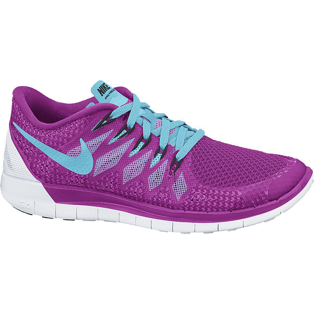 Nike Womens Free 5.0+ Running Shoes - Fucshia Flash - Tennisnuts.com