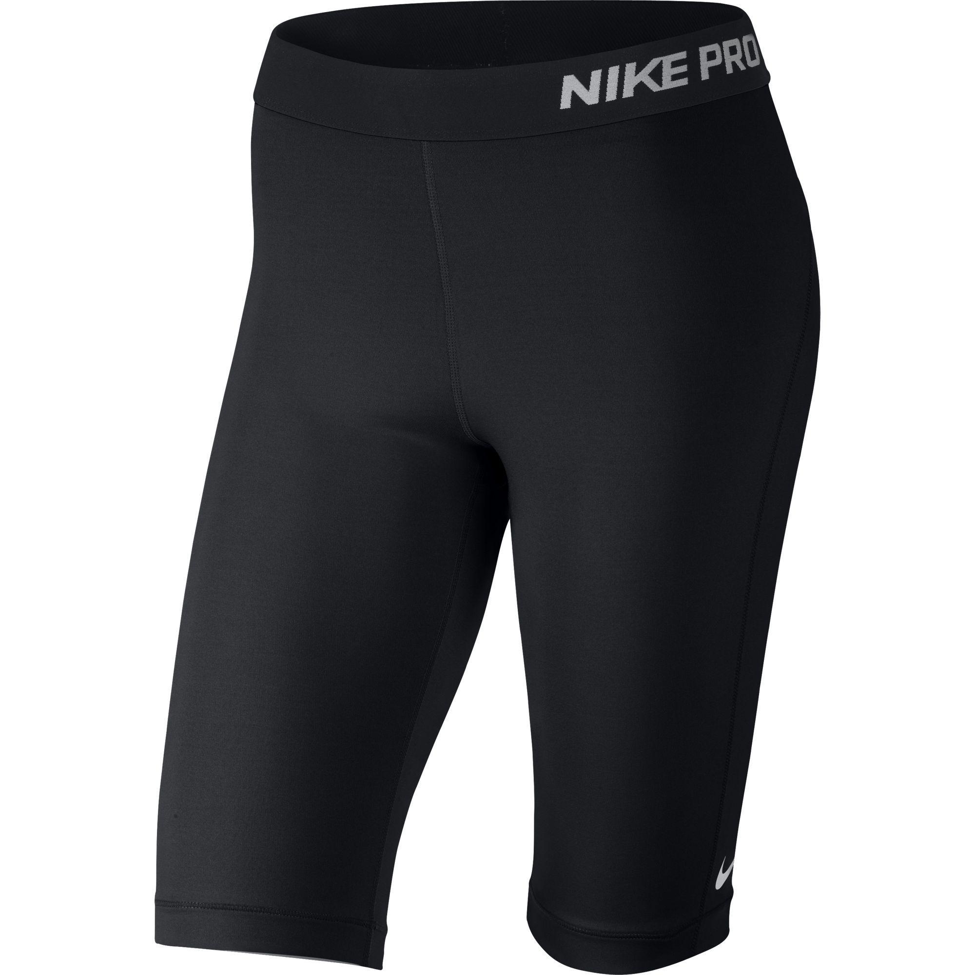 Nike Pro 11 Inch Womens Base Layer Shorts - Black - Tennisnuts.com