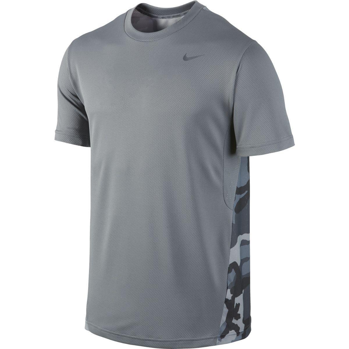 Nike Mens Vapor Dri-FIT Short Sleeve Shirt - Cool Grey/Camo ...