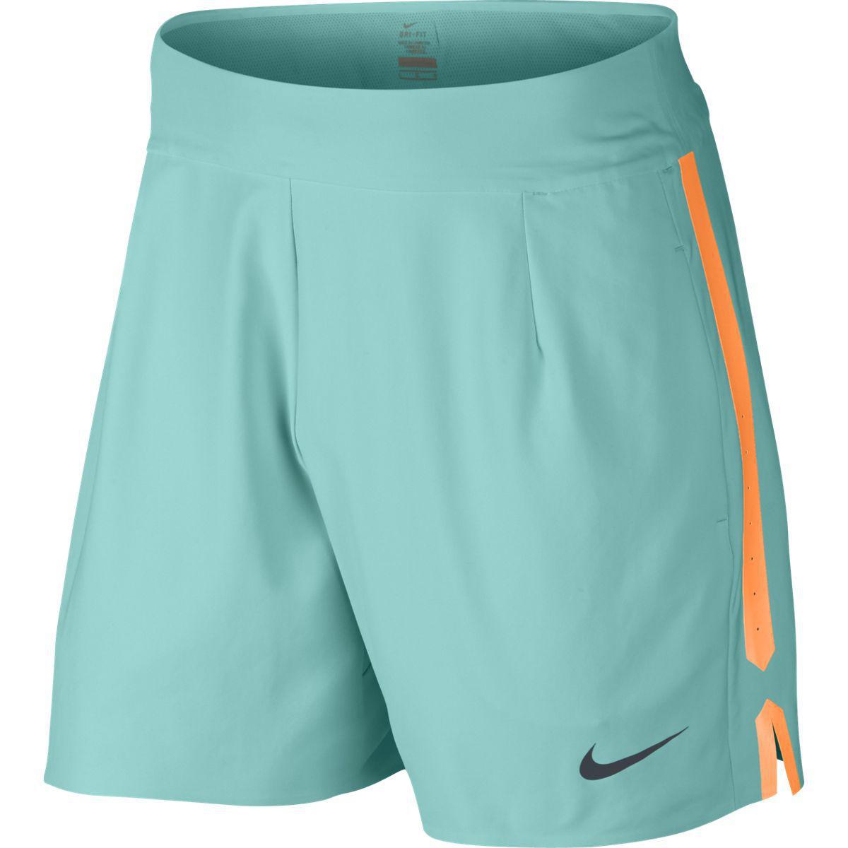 travesura Comida sana túnel Nike Mens Premier Gladiator 7" Shorts - Light Aqua/Bright Citrus -  Tennisnuts.com