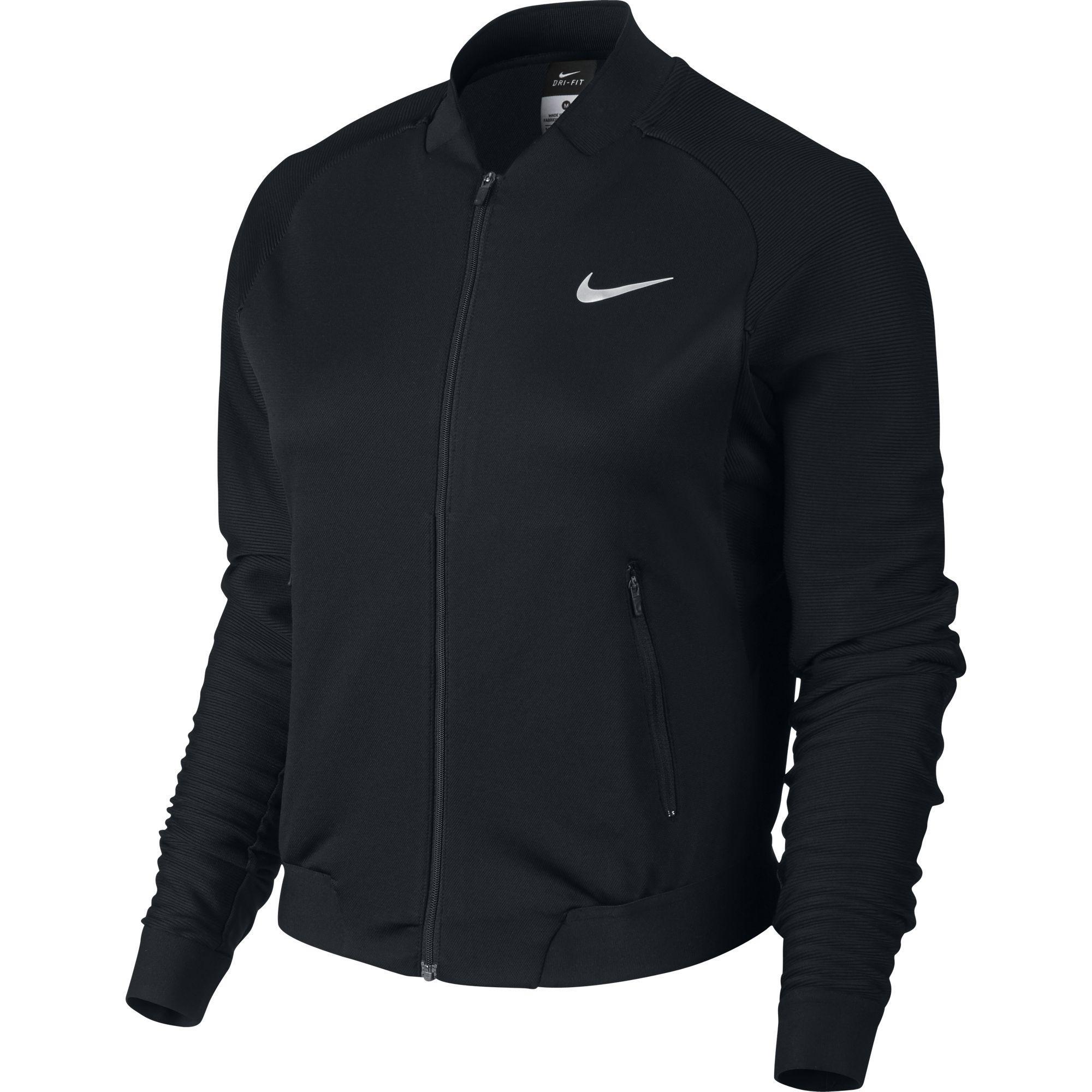 Nike Womens Premier Full Zip Jacket - Black - Tennisnuts.com