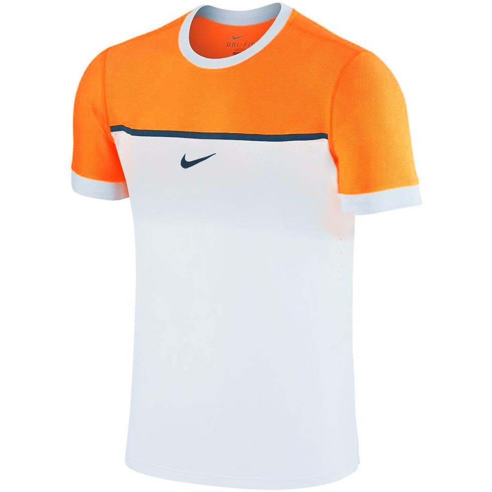Nike Boys Challenger Premier Rafa Crew - Bright Citrus/White - Tennisnuts.com