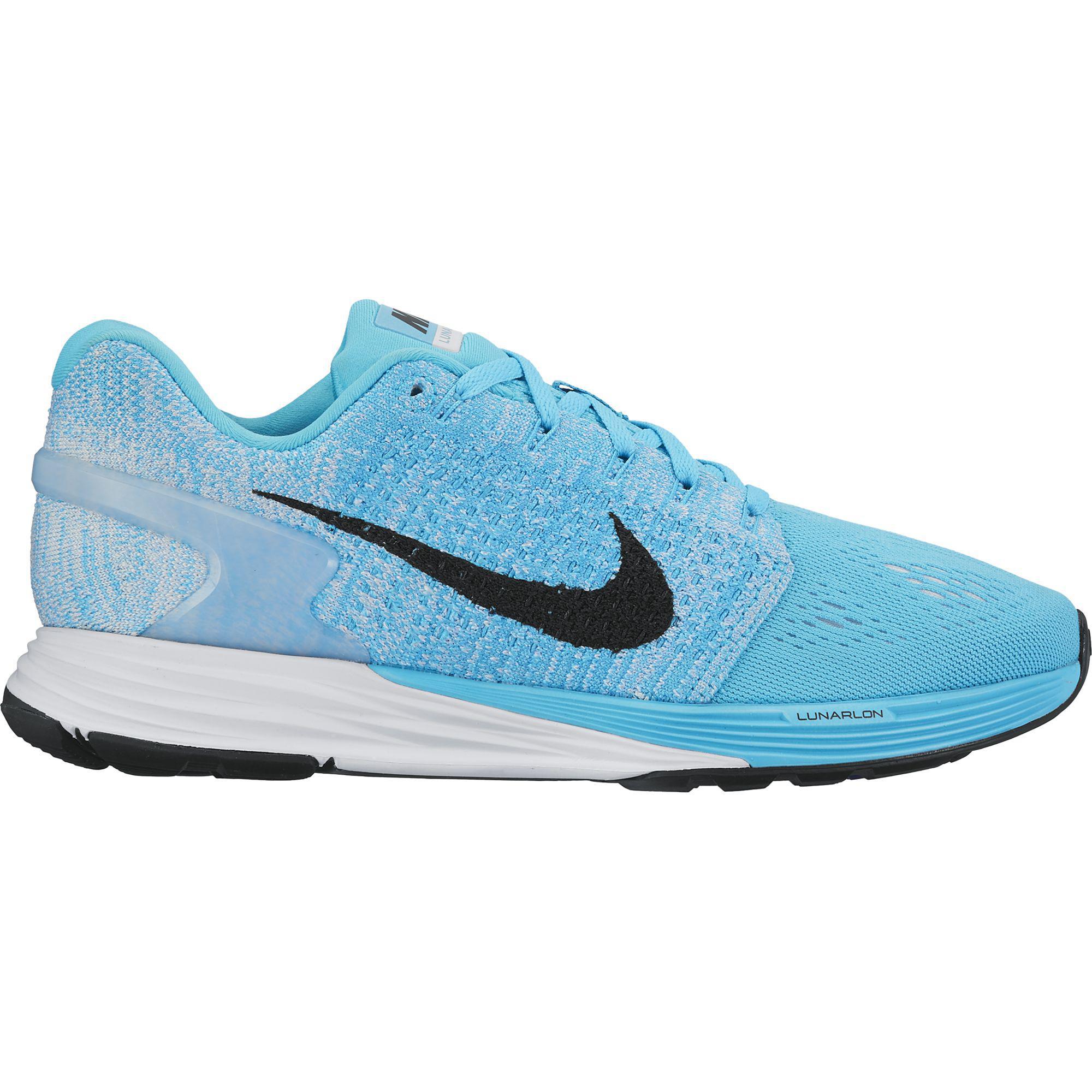 Nike Womens LunarGlide 7 Running Shoes - Blue - 0