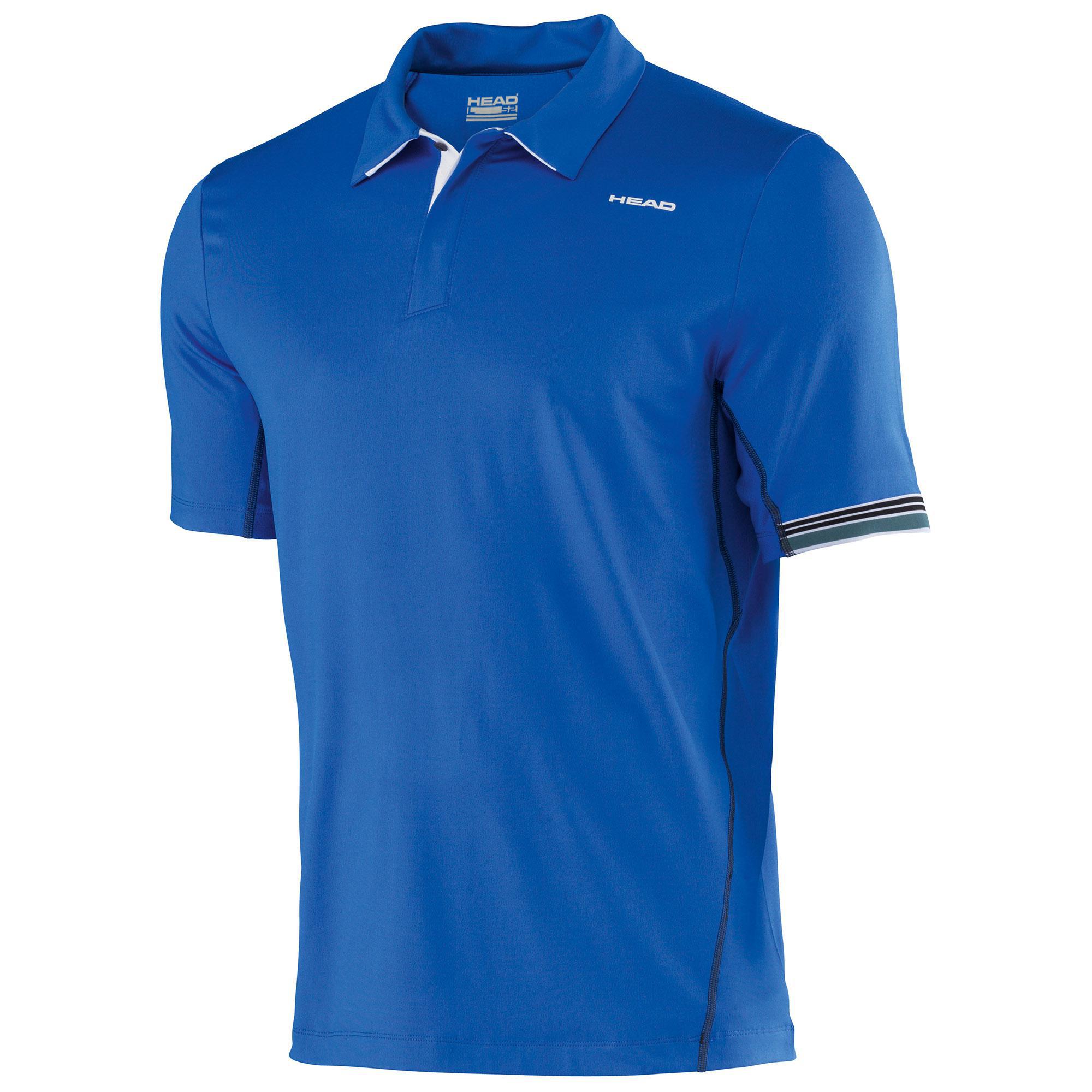 Head Mens Performance  Polo  Shirt  Blue Tennisnuts com