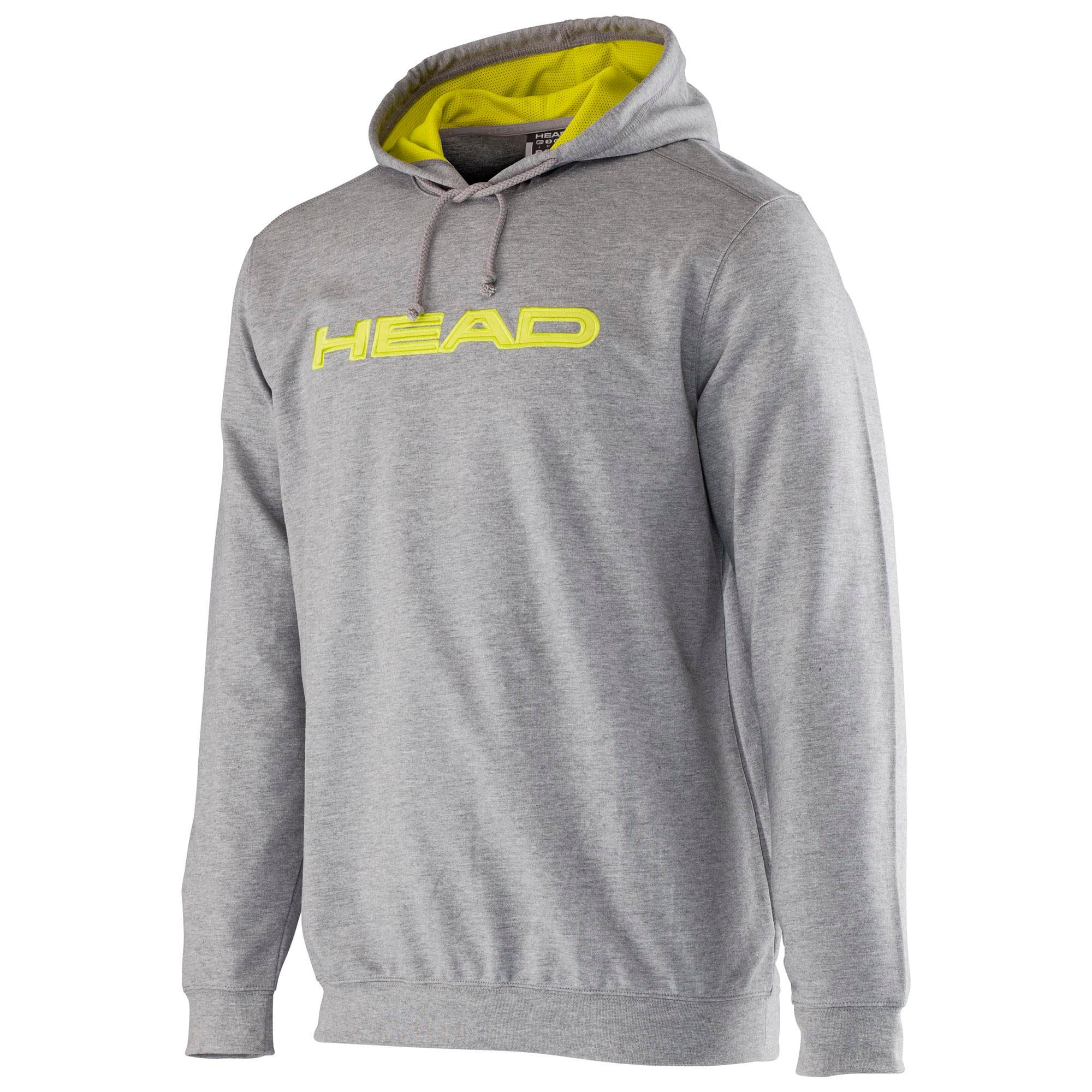Head Mens Byron Hoodie Grey/Lime