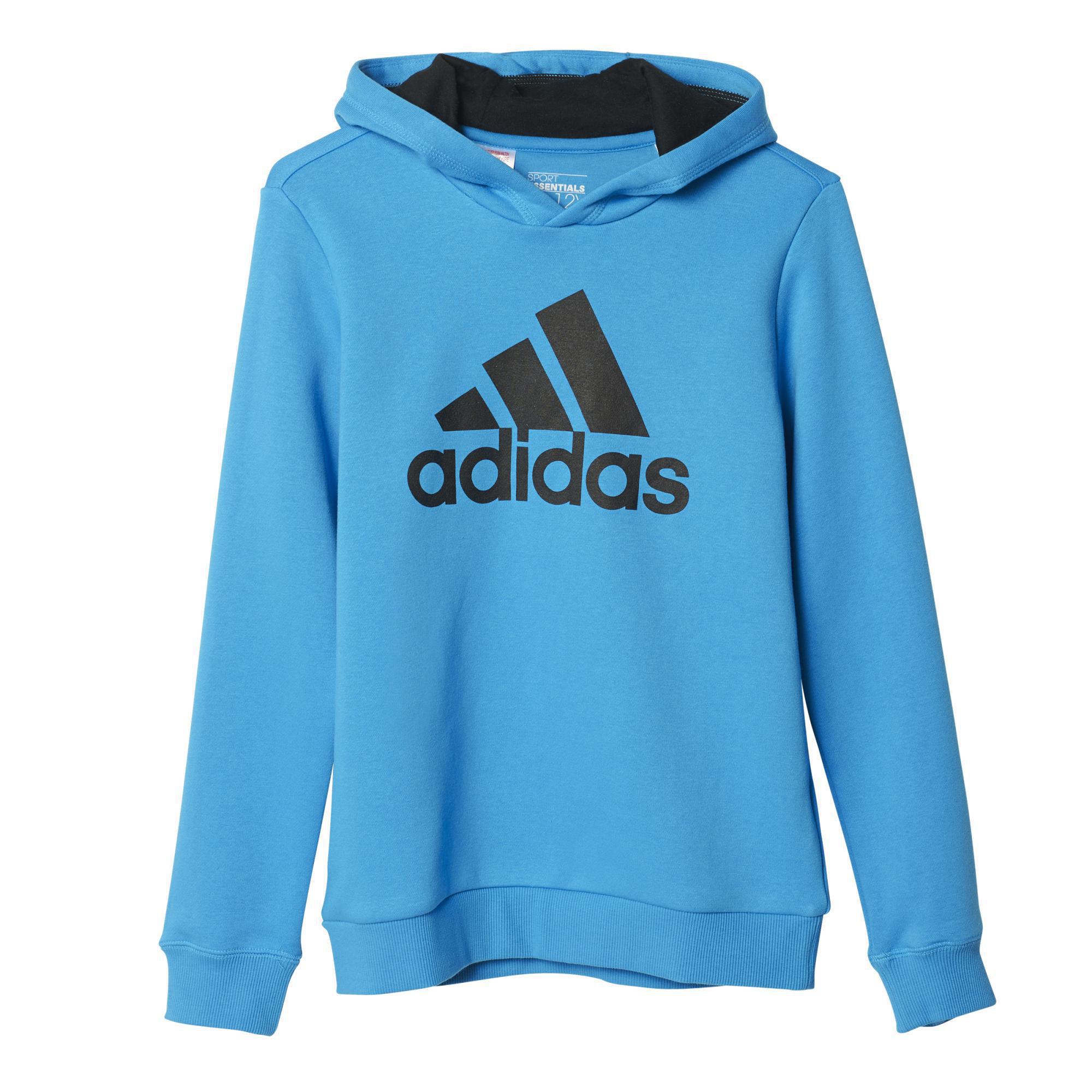 Adidas Boys Essentials Hoodie - Solar Blue - Tennisnuts.com