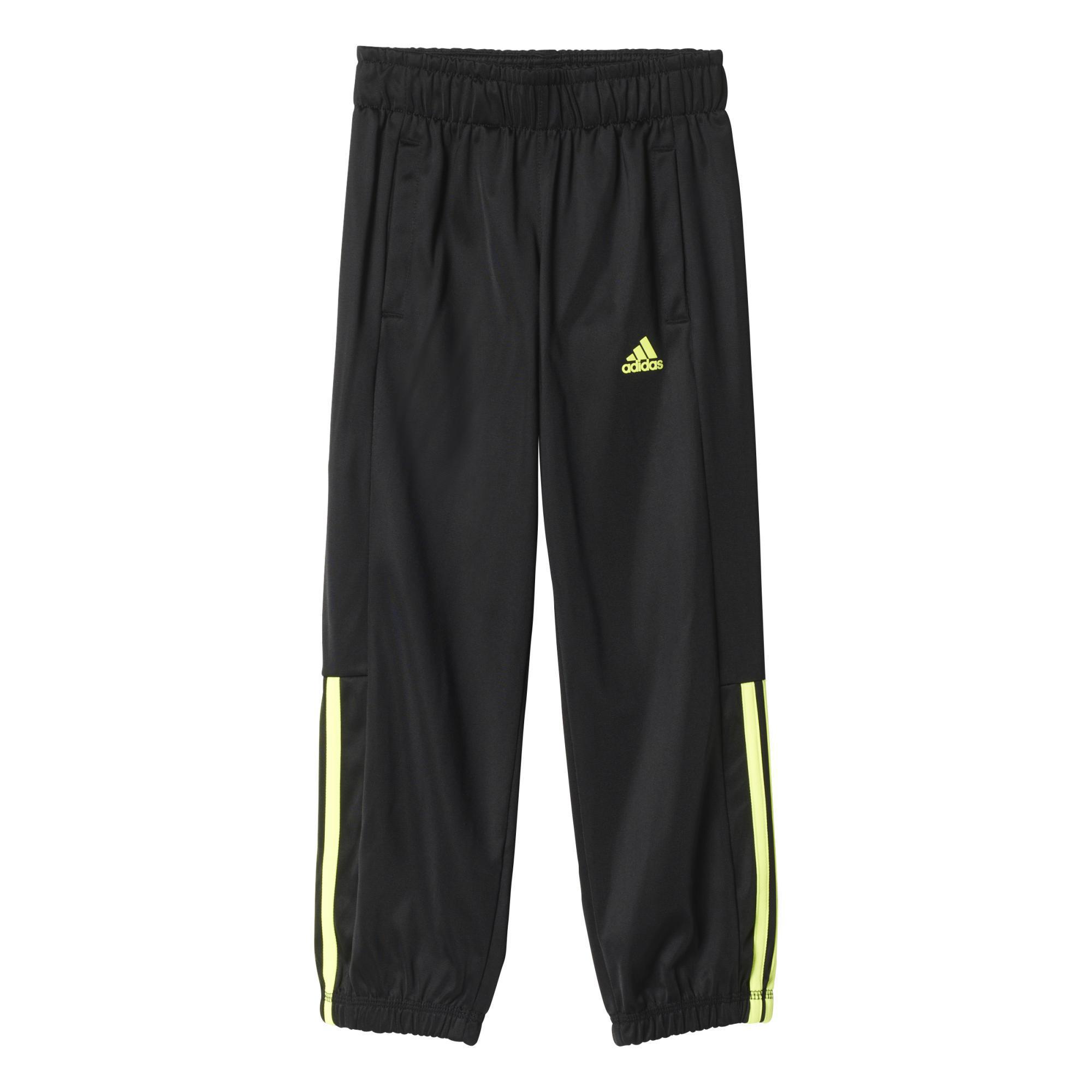 black and yellow adidas joggers