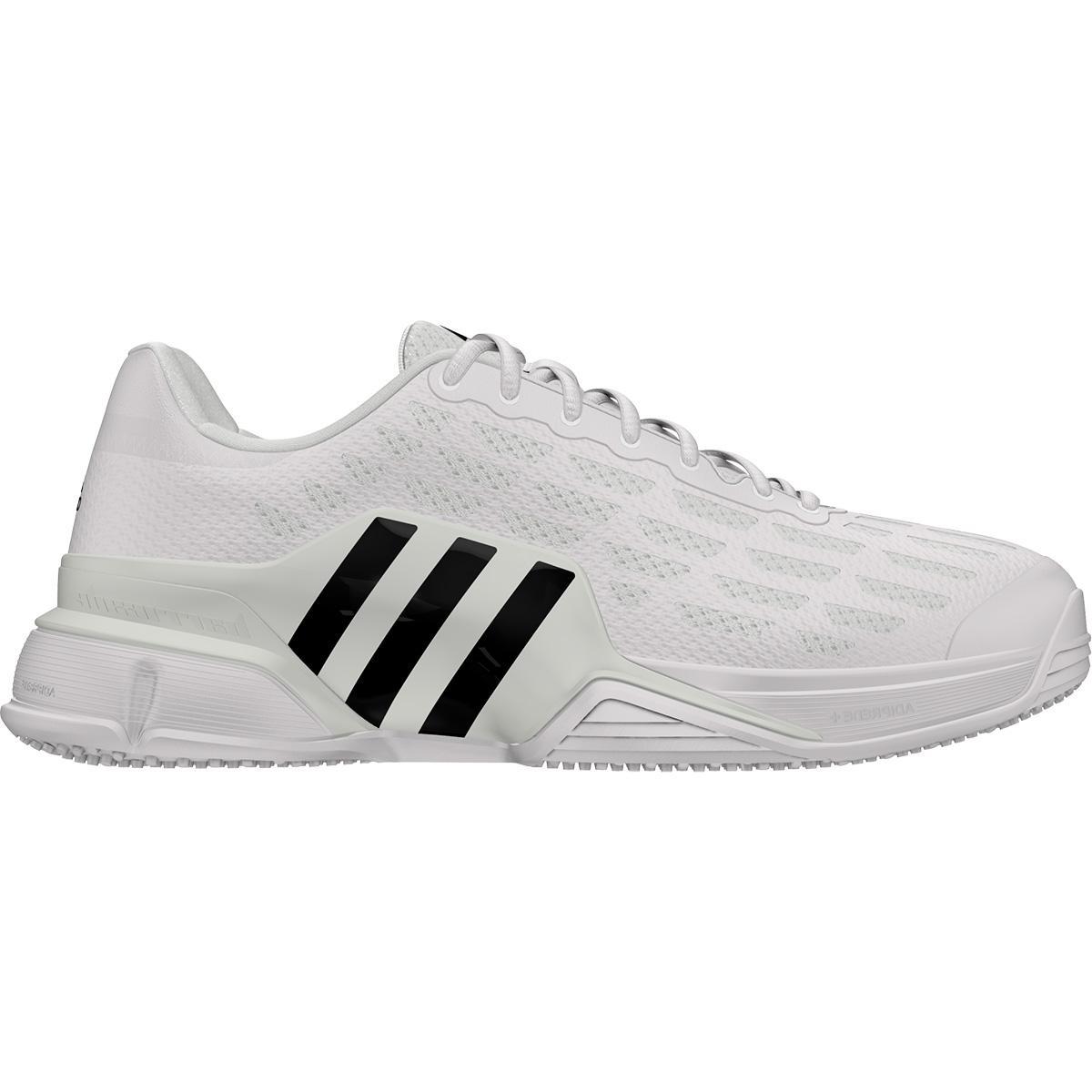 Adidas Mens Barricade Grass Court Tennis Shoes - White - Tennisnuts.com