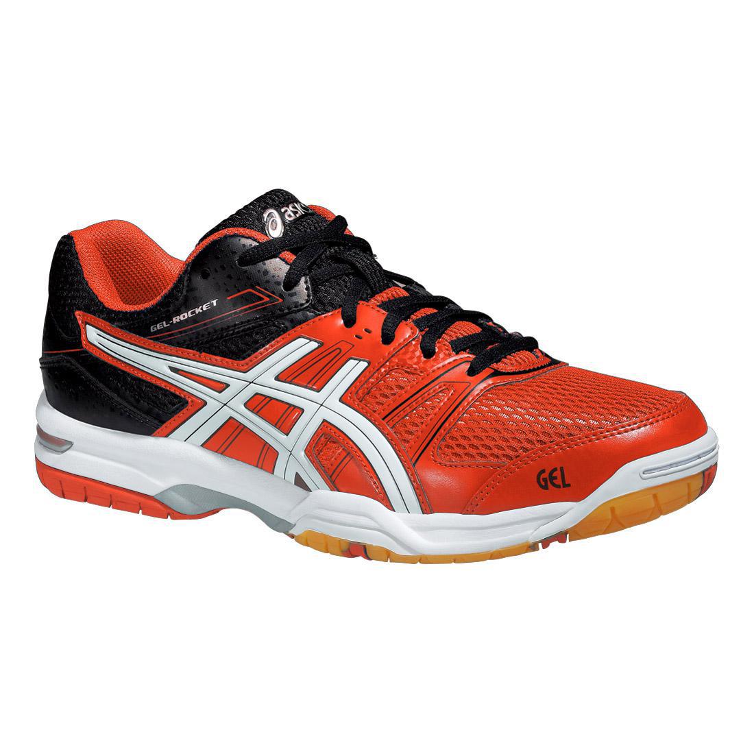 Asics GEL-Rocket 7 Indoor Court Shoes - Red - Tennisnuts.com