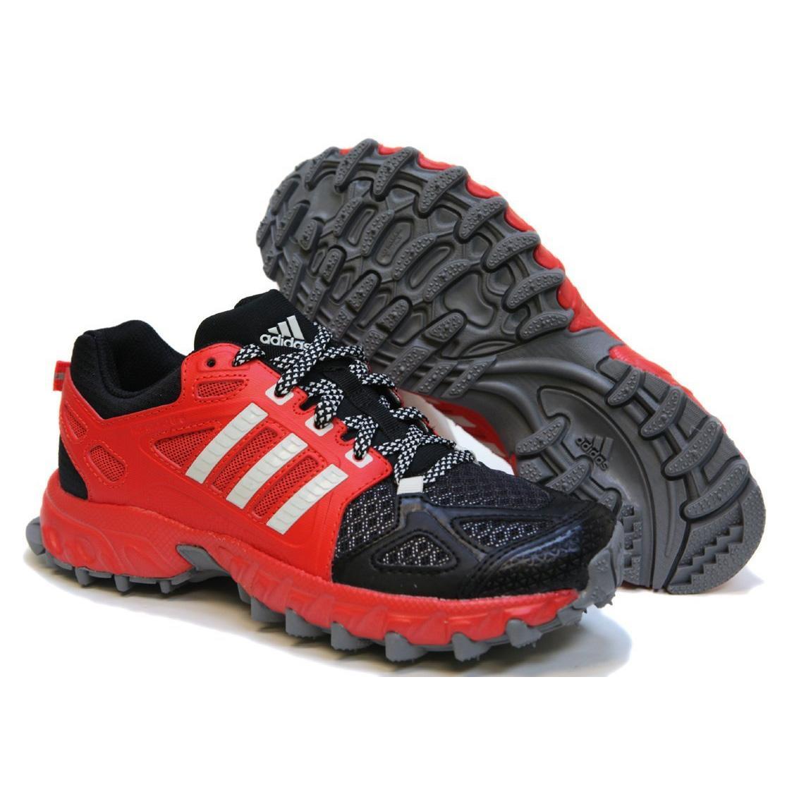 puesta de sol Mala suerte ligeramente Adidas Kids Kanadia 6 Trail Running Shoes - Red/Black - Tennisnuts.com