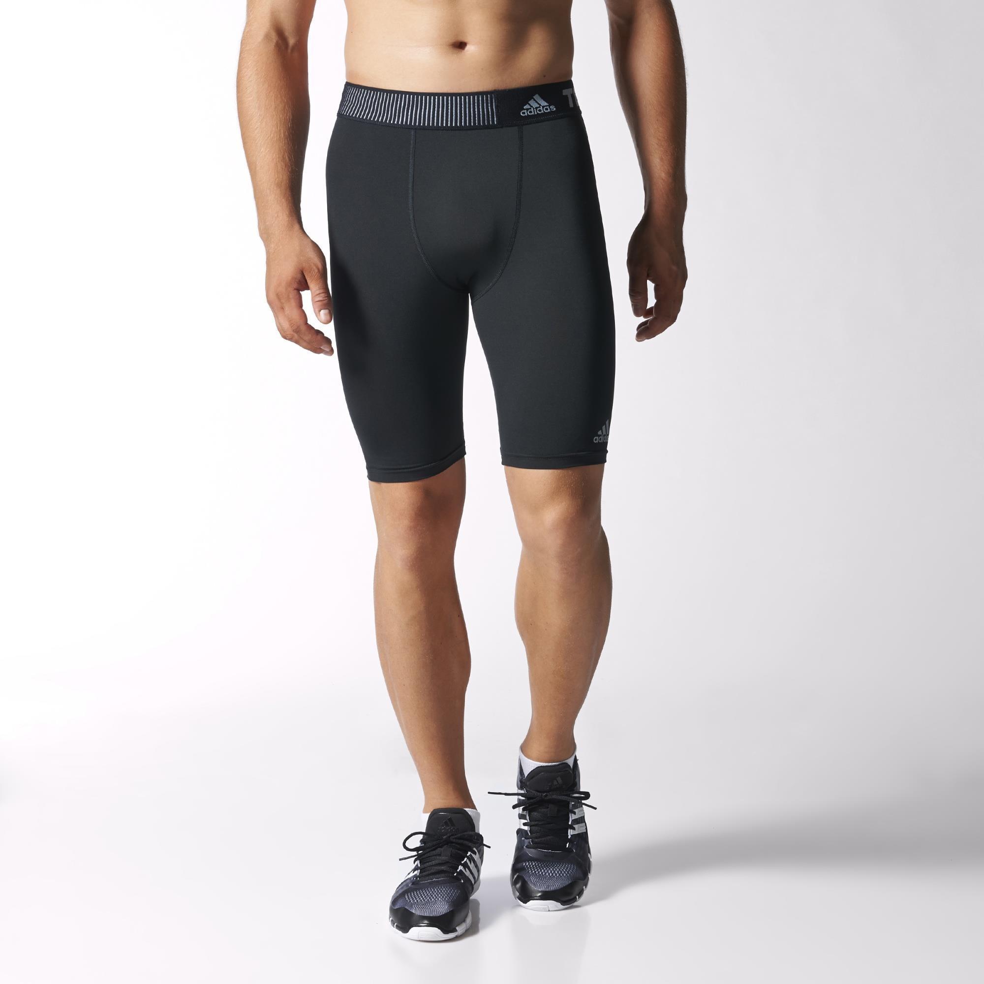 Adidas Mens Techfit Base Short Tights - Black - Tennisnuts.com