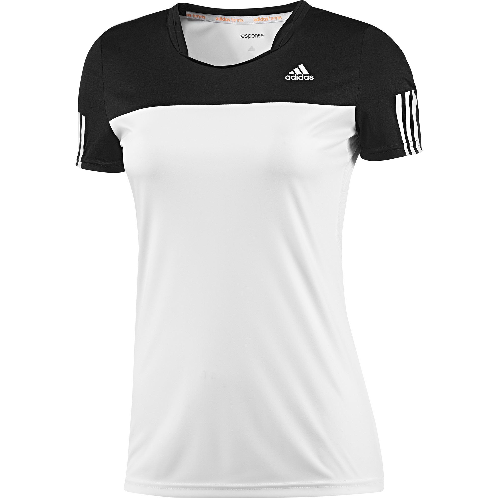 Adidas Womens Response Tee White/Black