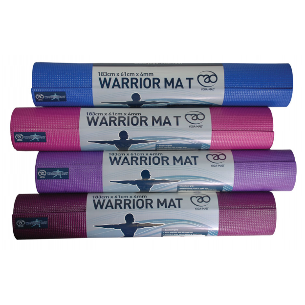 Fitness Mad Warrior Yoga Mat 4mm Various Colours Tennisnuts Com