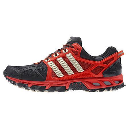 Adidas Mens Kanadia Tr 6 Running Shoes - Grey/Orange