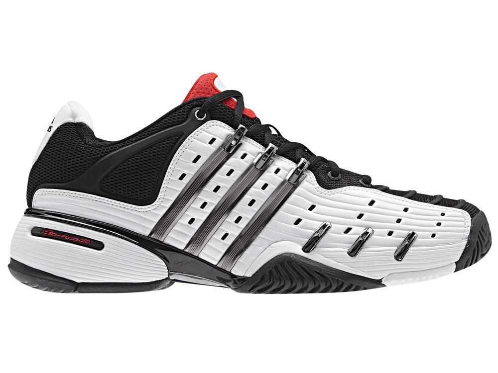 veredicto Tratar físicamente Adidas Mens Barricade V Classic Tennis Shoes - White/Black - Tennisnuts.com