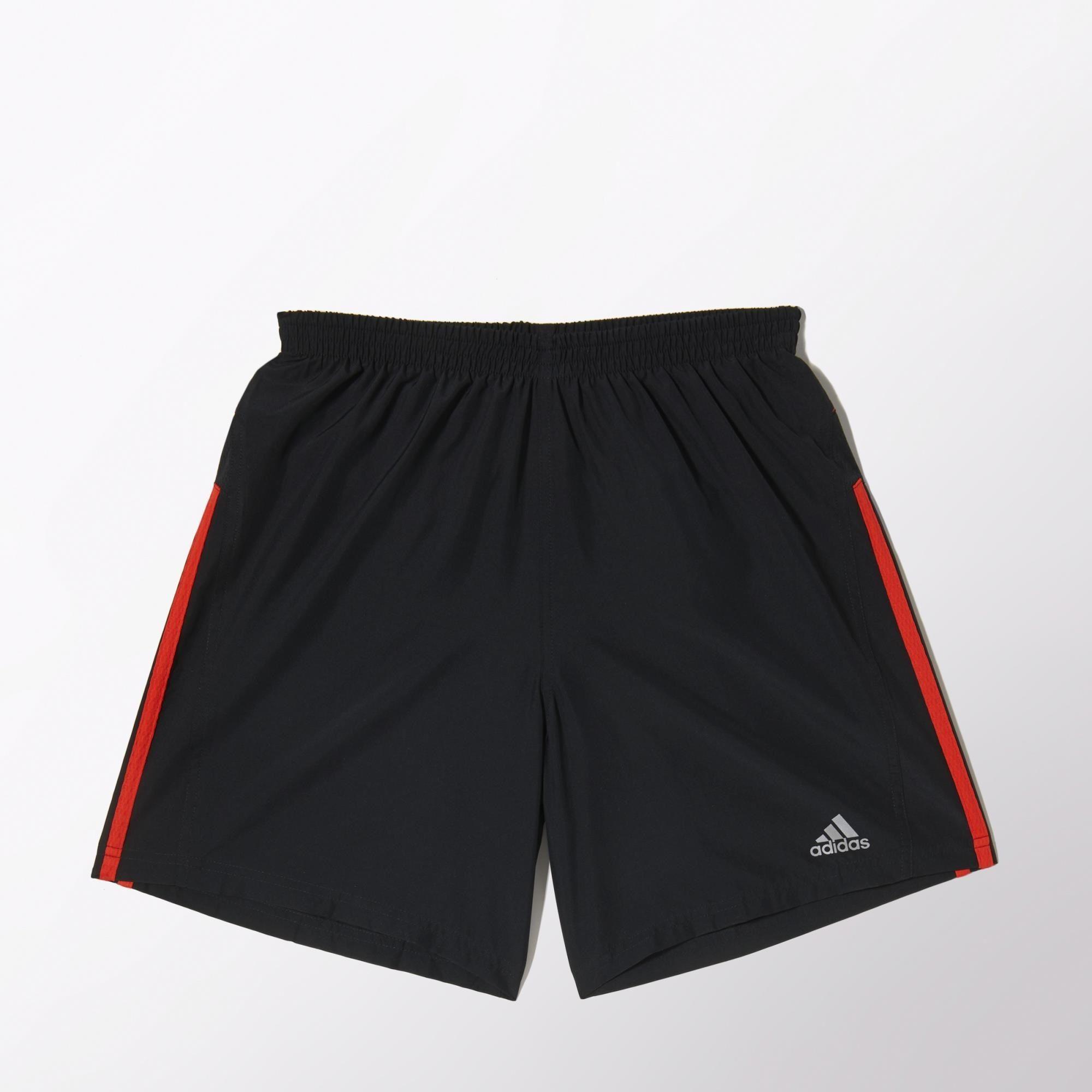 black and orange adidas shorts