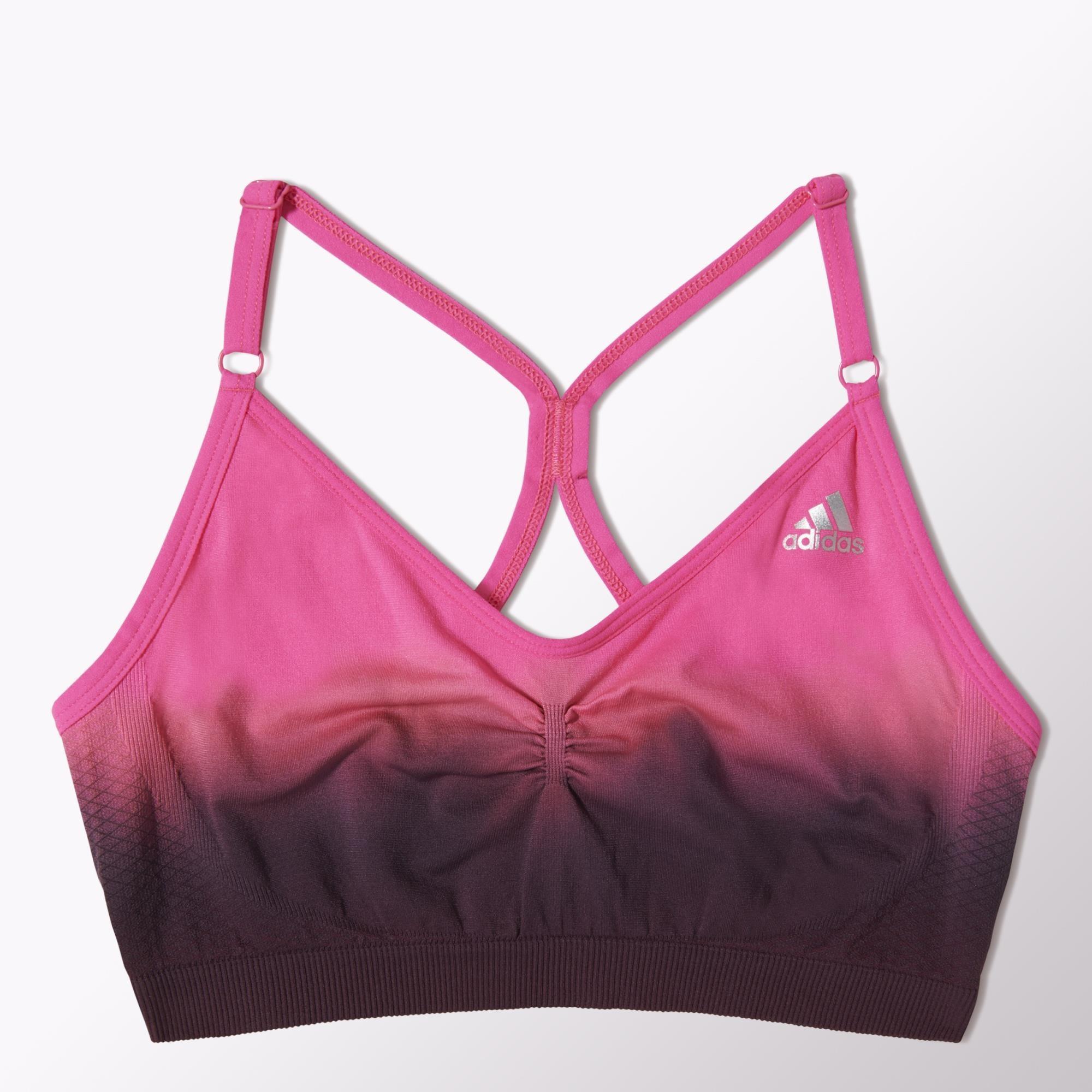 Adidas Adipure Sports Bra Solar Pink/Rich Red