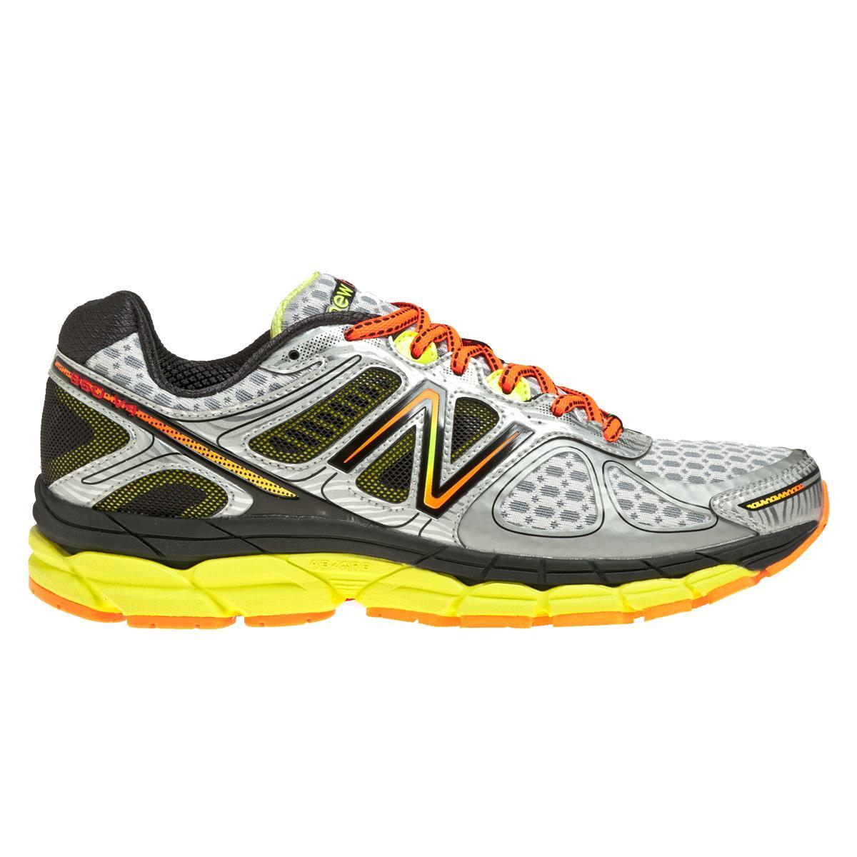 New Balance M860v4 Mens (D) Running Shoes - Silver/Orange/Yellow