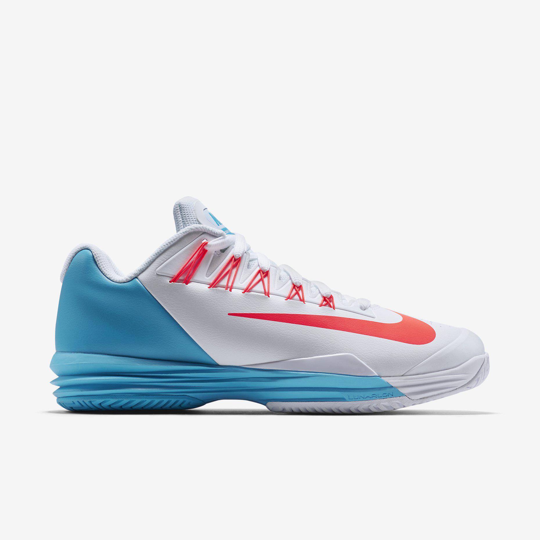Nike Mens Lunar Ballistec 1.5 Tennis Shoes White Blue Limited Edition 10 White Blue