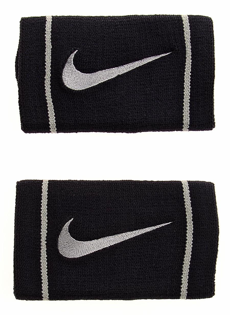 Nike Dri-FIT DW Wristband - Black/Grey - Tennisnuts.com
