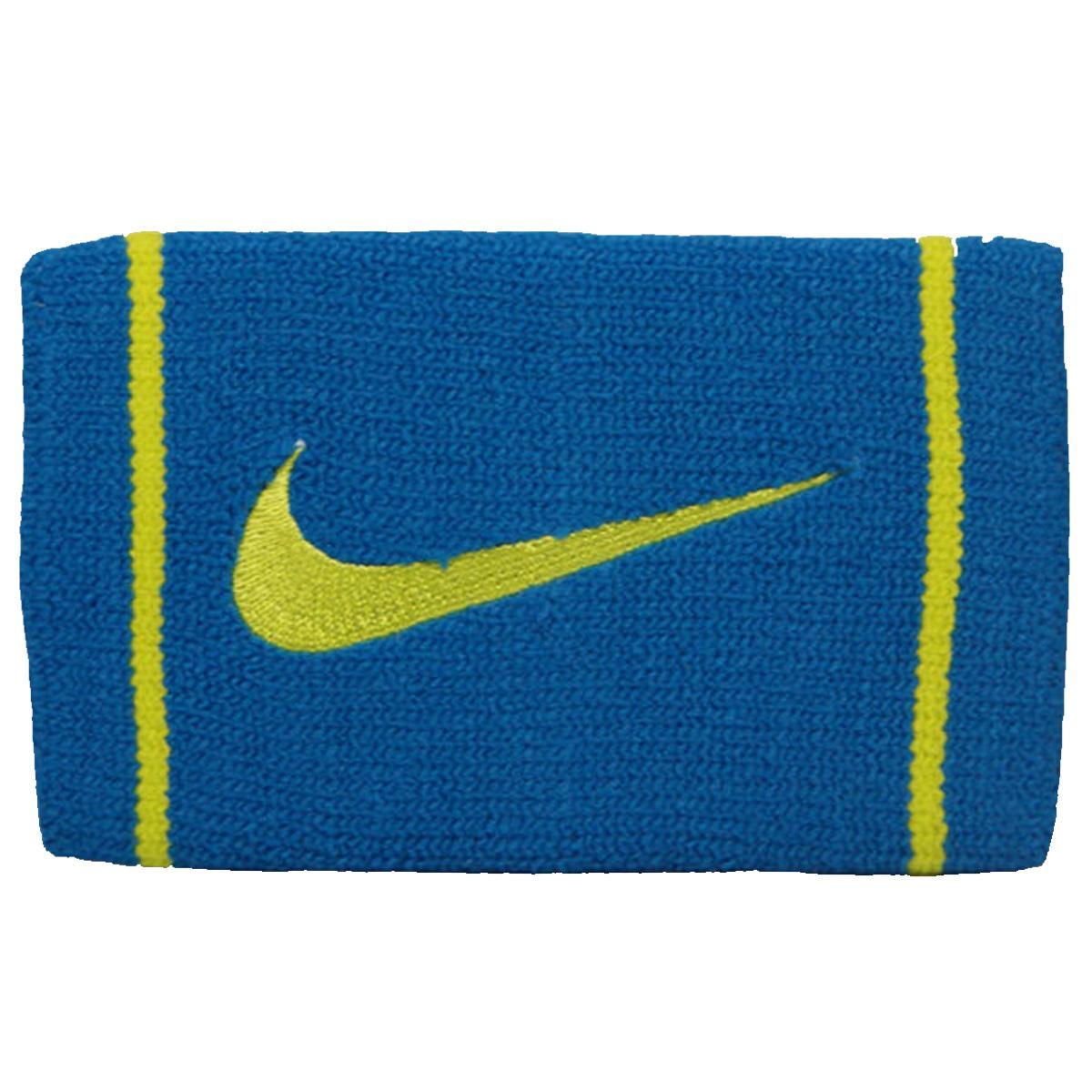 Nike Dri-FIT DW Wristband - Blue/Green - Tennisnuts.com