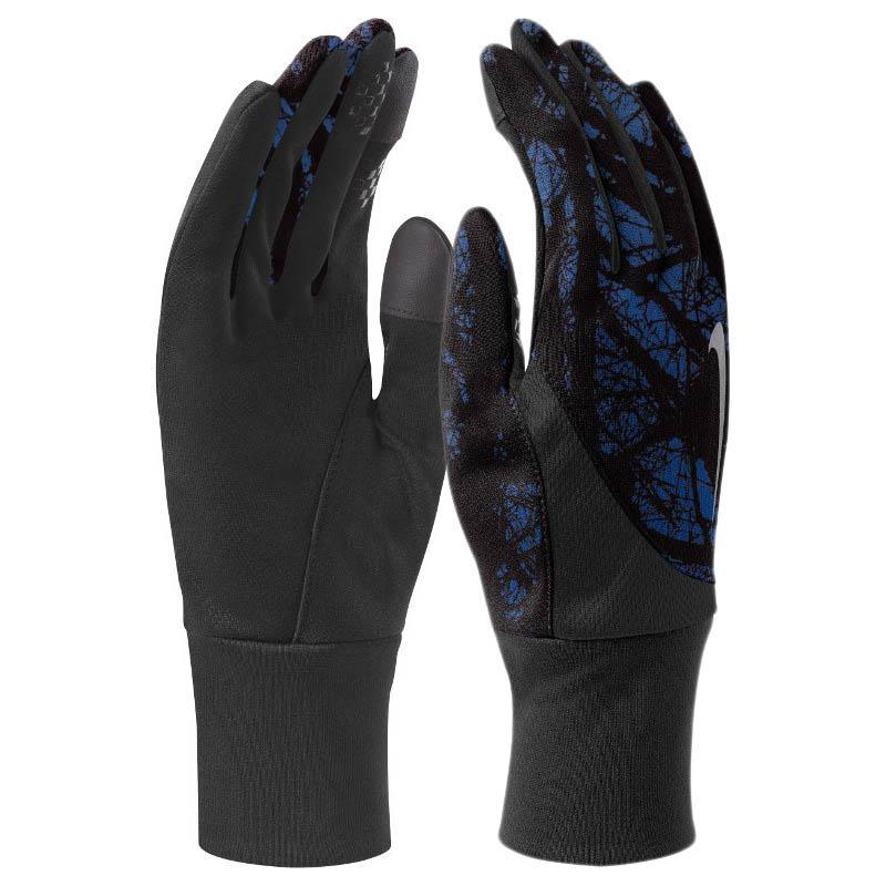 Nike Mens DriFIT Tailwind Running Gloves Black/Game Royal