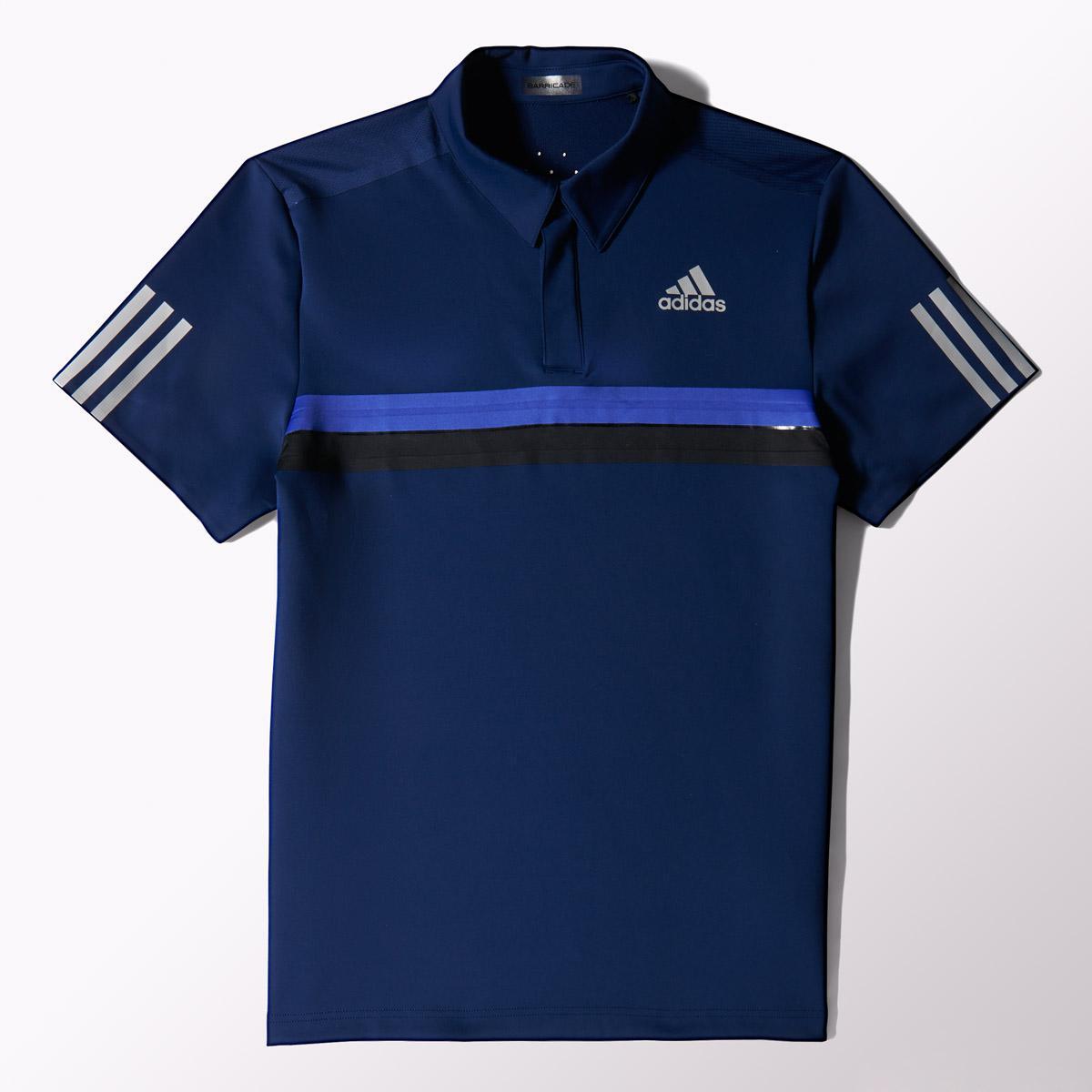 Adidas Mens Barricade Polo - Night Sky 