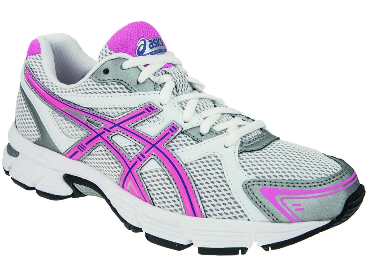 Asics Womens GEL Pursuit Running Shoes - White/Pink - Tennisnuts.com