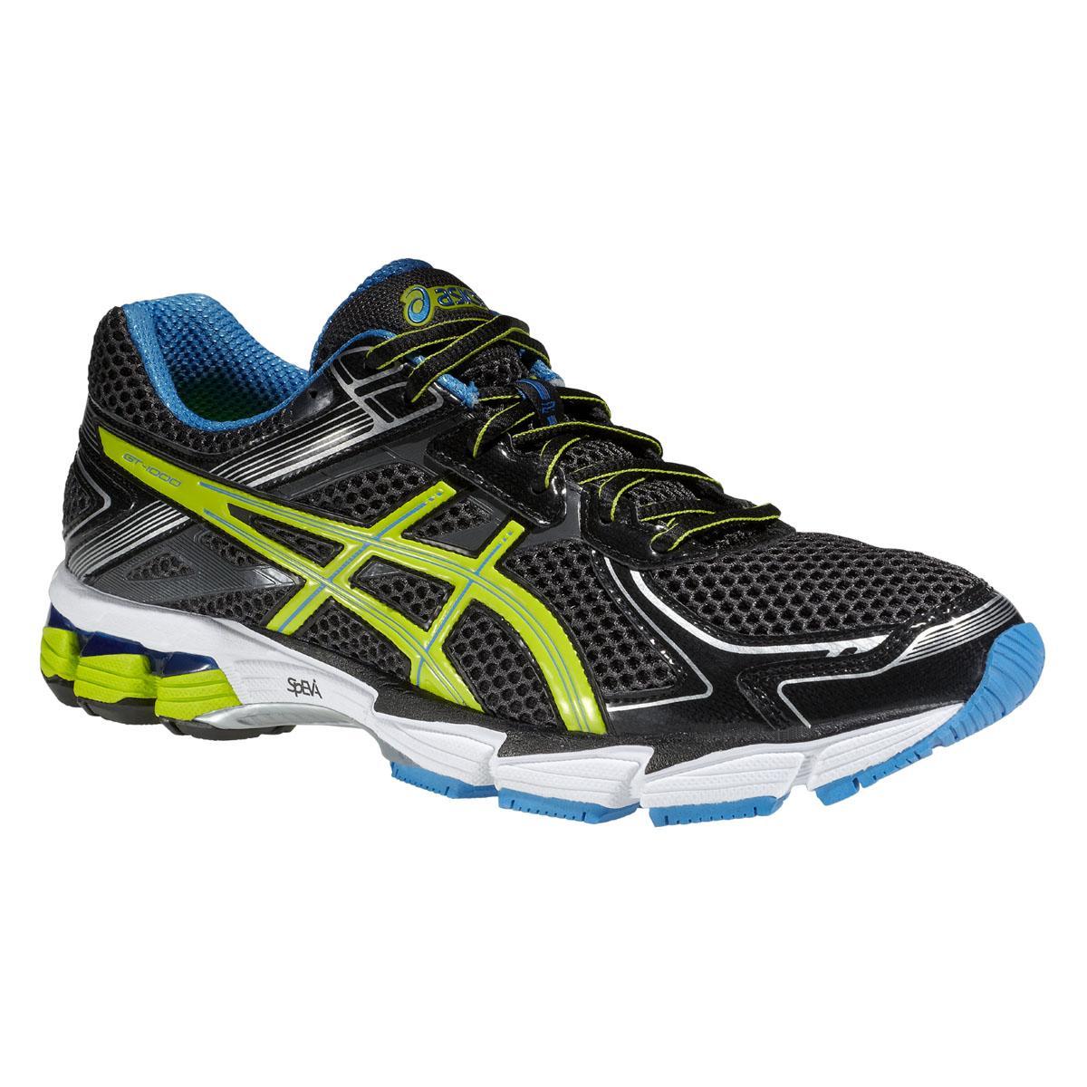 Asics Mens GT-1000 2 Running Shoes - Black/Lime - Tennisnuts.com