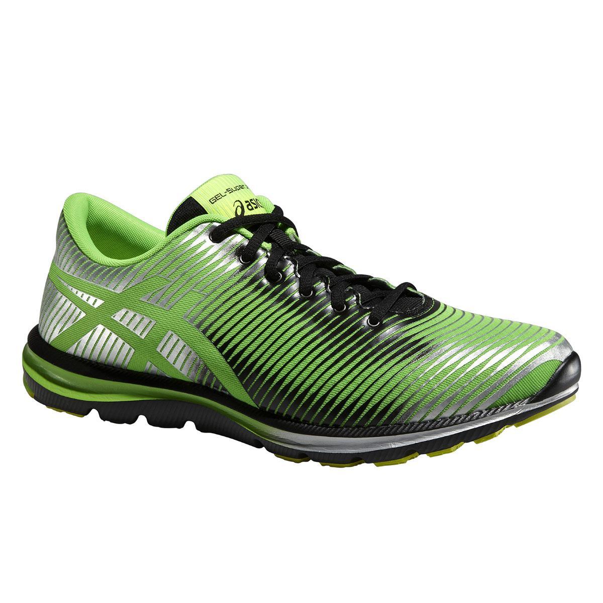 Asics Mens GELSuper J33 Running Shoes Flash Green/Onyx