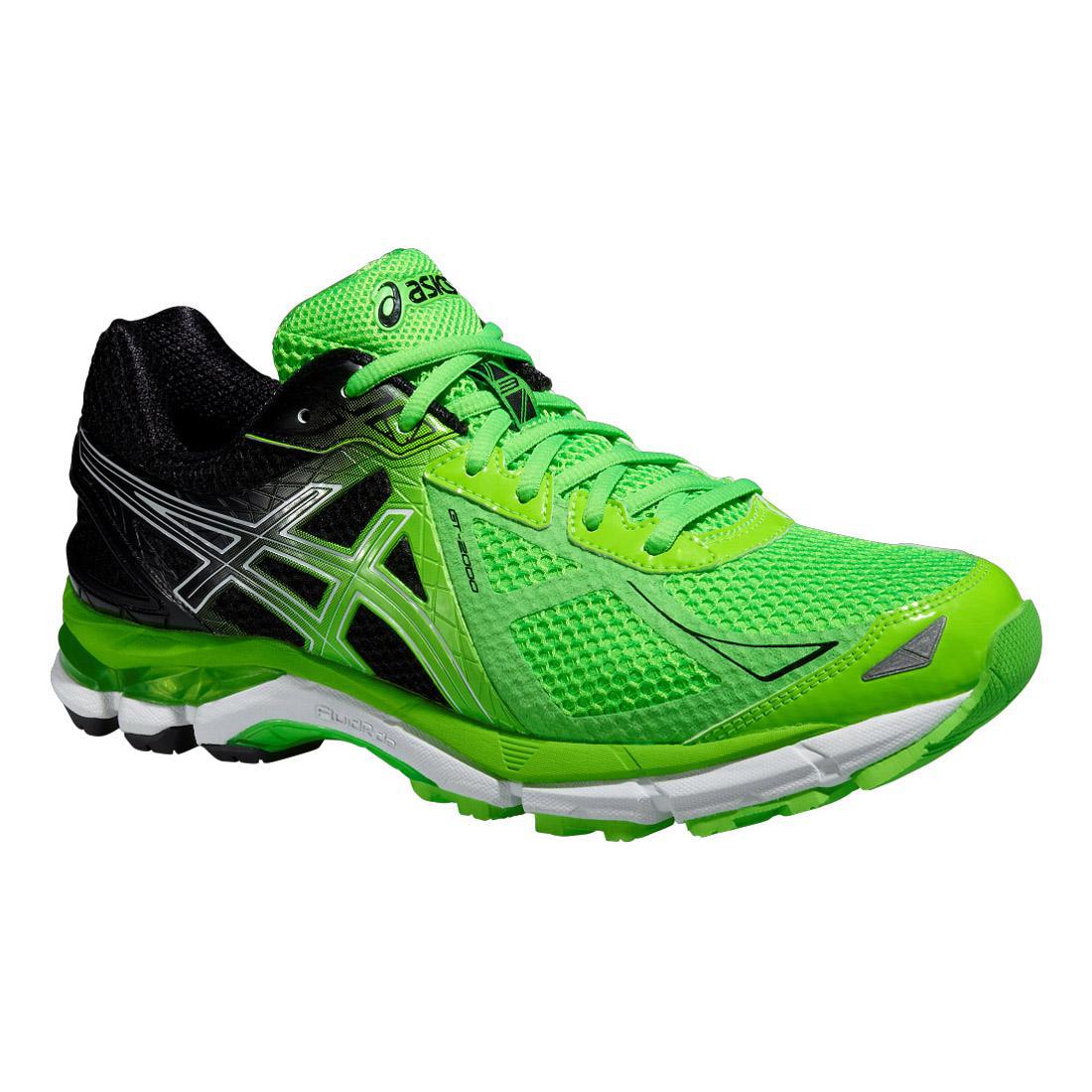 Asics Mens GT-2000 3 Running Shoes - Green/Black - Tennisnuts.com