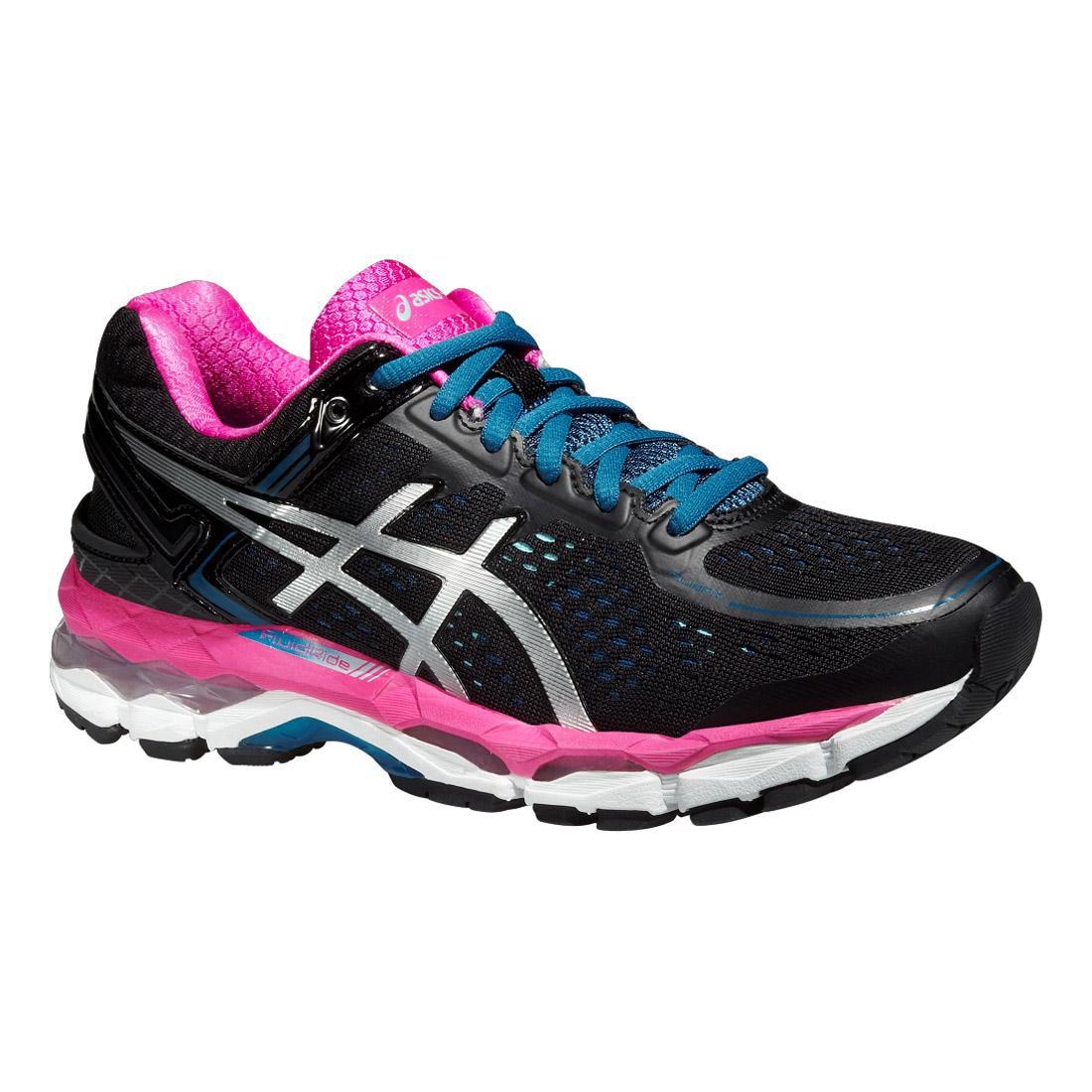 Asics Womens GEL-Kayano 22 Running Shoes - Black/Pink