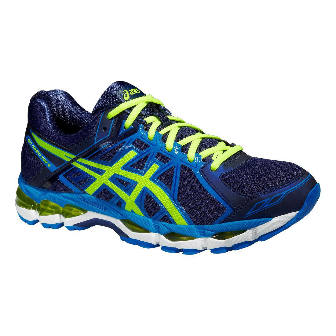 Asics Mens GEL-Surveyor 4 Running Shoes - Blue/Yellow - Tennisnuts.com