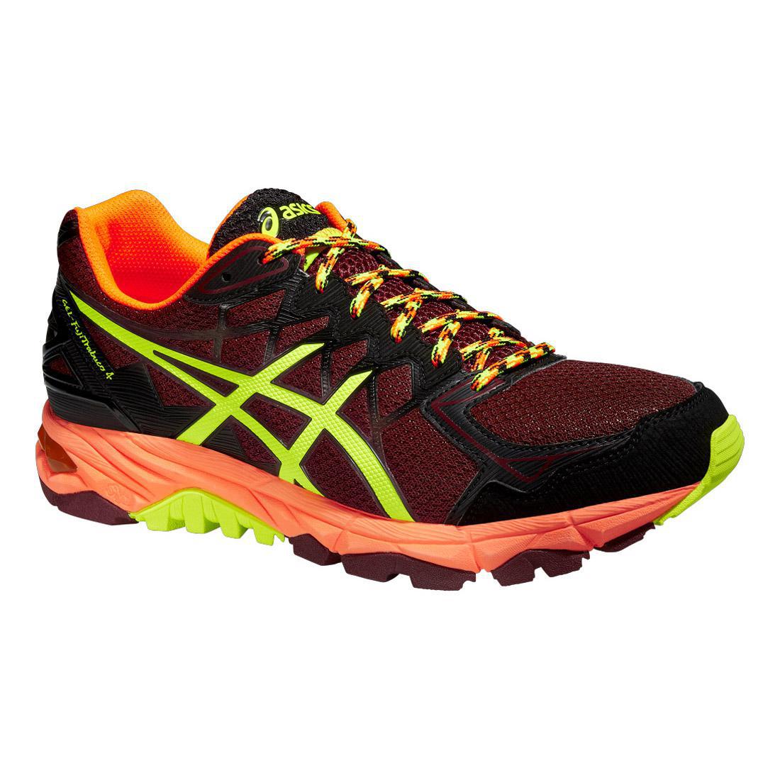 Optimisme handelaar fiets Asics Mens GEL-FujiTrabuco 4 Trail Running Shoes - Burgundy - Tennisnuts.com