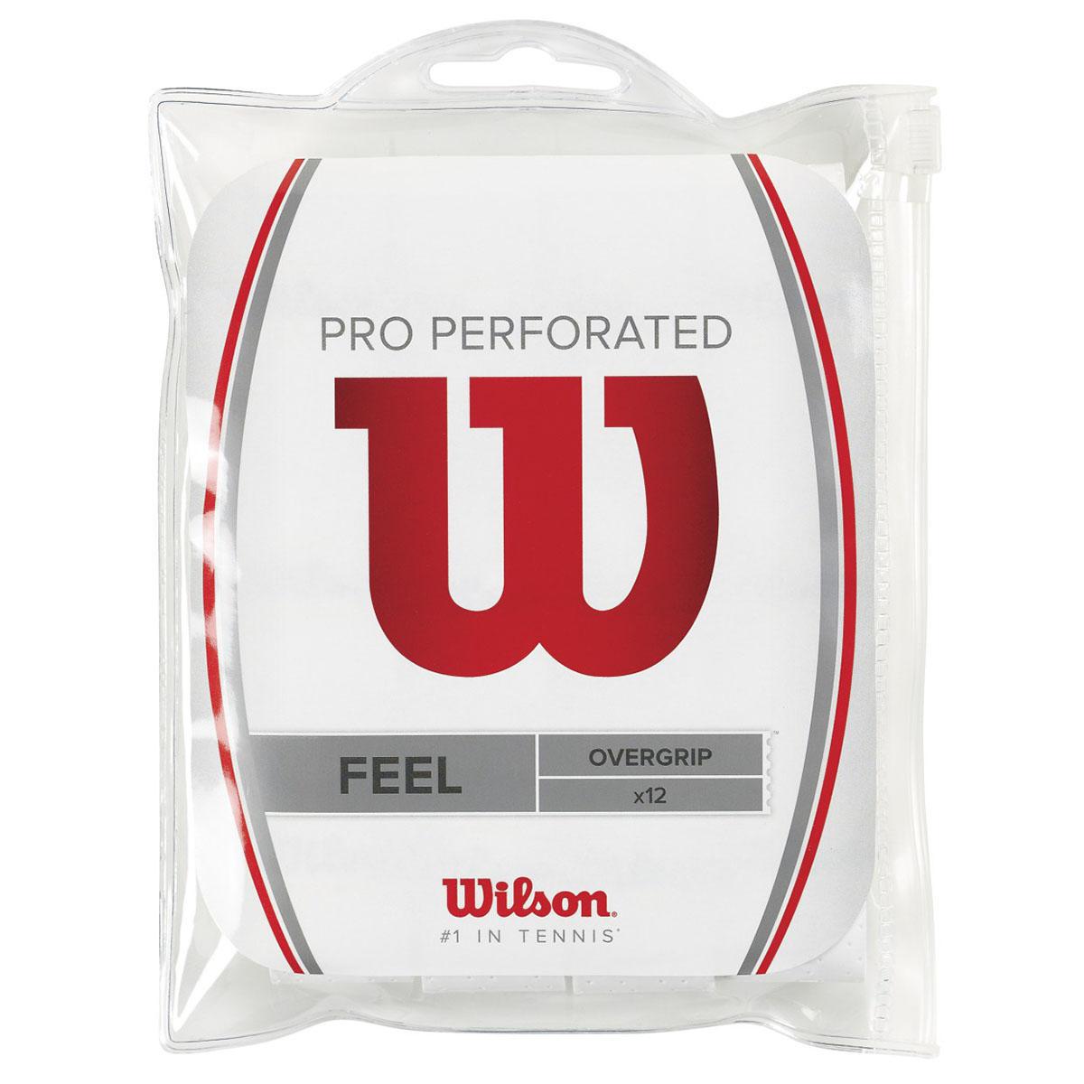 Wilson Pro Overgrip Perforated (Pack of 12) White