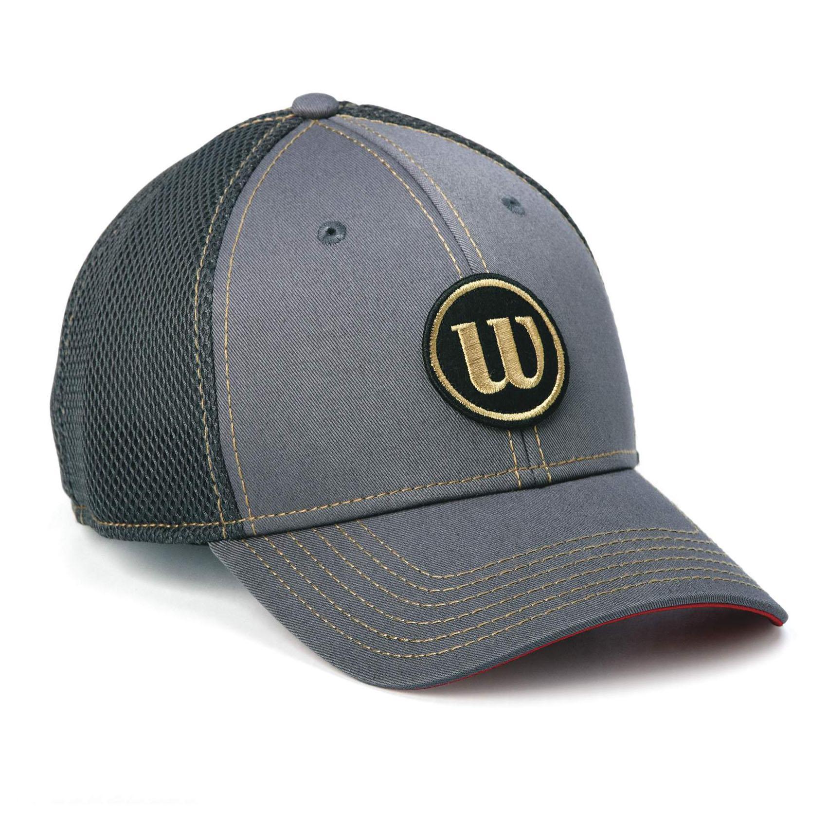 Wilson Classic Red 100 Years Cap - Grey [L / XL] - Tennisnuts.com