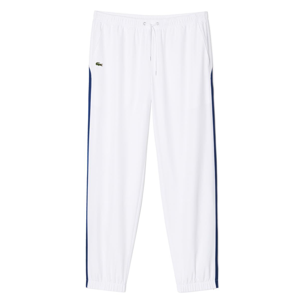 lacoste white track pants
